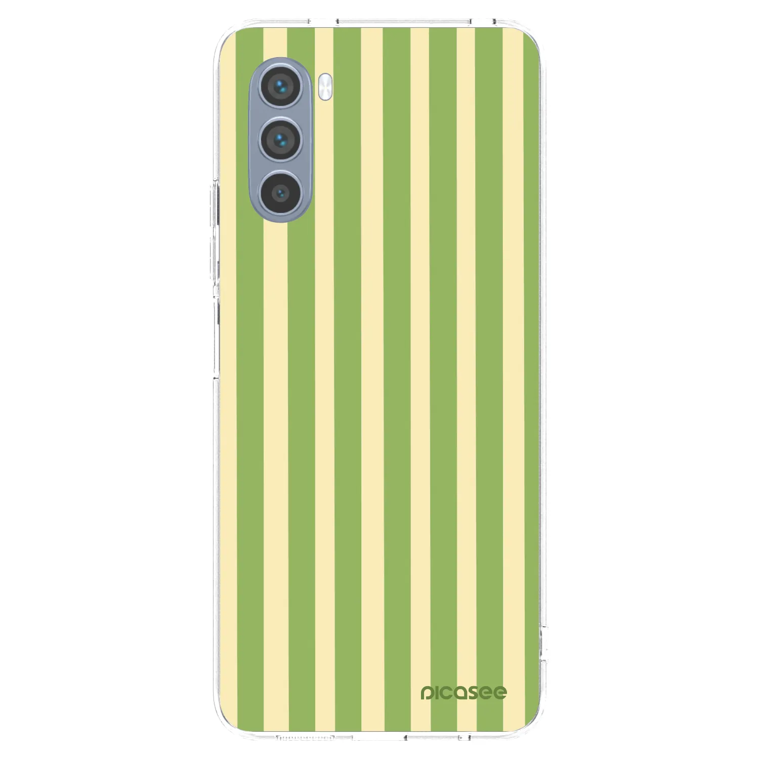 Picasee διαφανής θήκη σιλικόνης Motorola Moto G62 - Lines Matcha