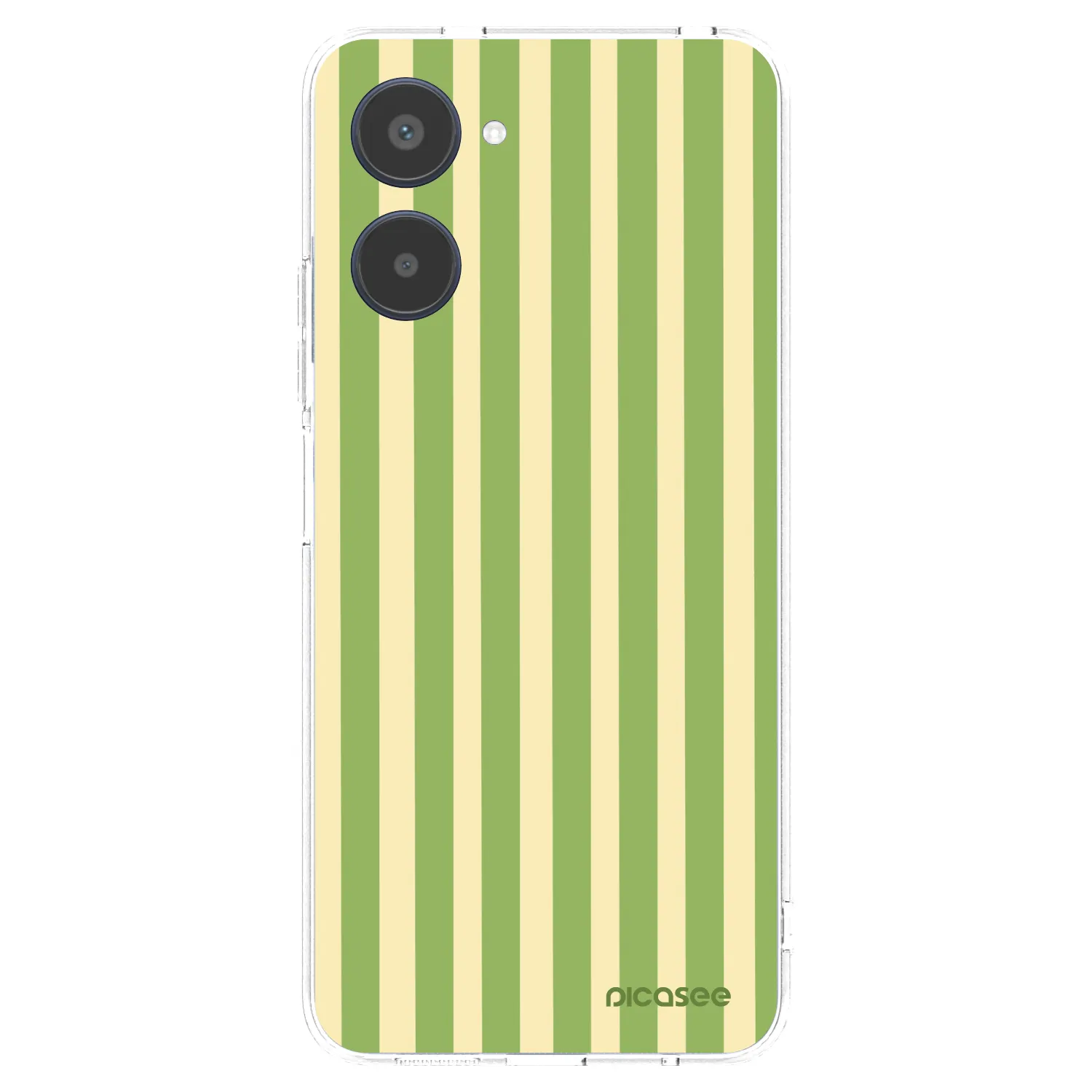 Picasee διαφανής θήκη σιλικόνης Realme 10 4G - Lines Matcha
