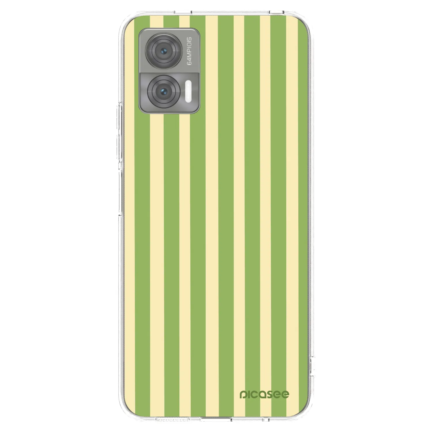 Picasee διαφανής θήκη σιλικόνης Motorola Edge 30 Neo - Lines Matcha