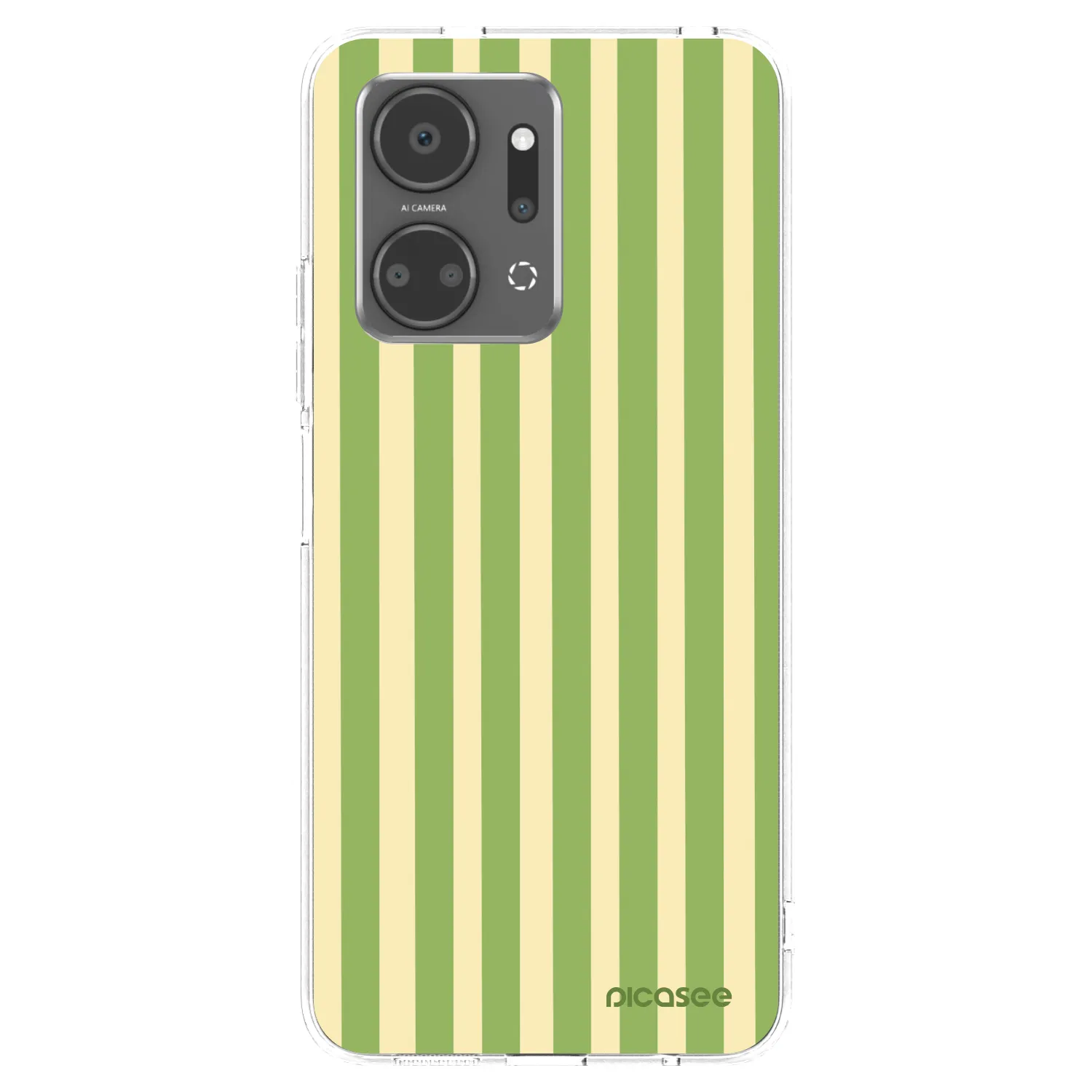 Picasee διαφανής θήκη σιλικόνης Honor X7a - Lines Matcha