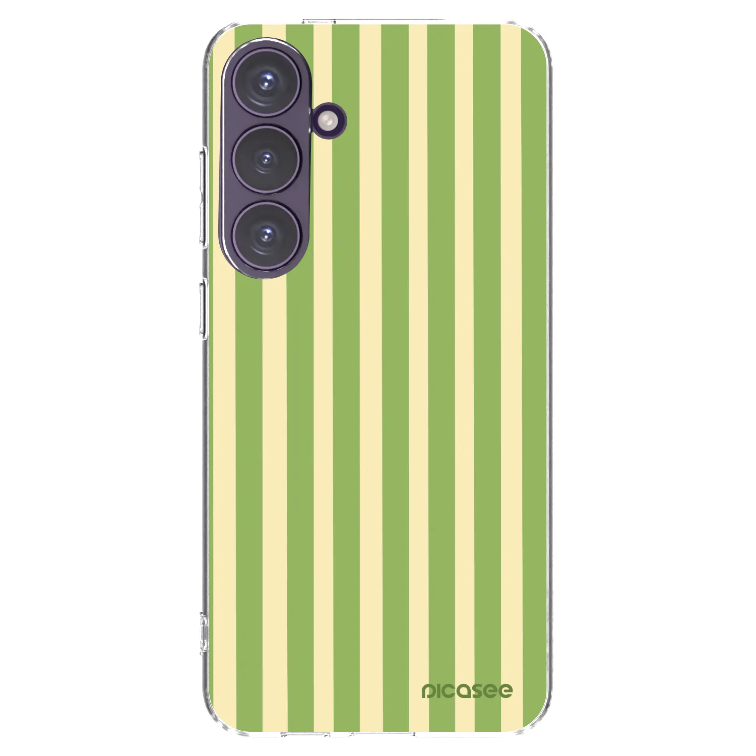 Picasee διαφανής θήκη σιλικόνης Samsung Galaxy S24+ S926B 5G - Lines Matcha