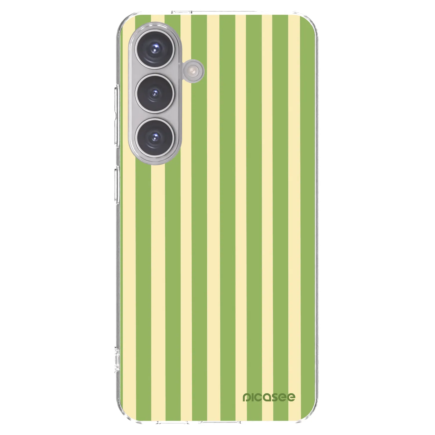 Picasee διαφανής θήκη σιλικόνης Samsung Galaxy S24 S921B 5G - Lines Matcha