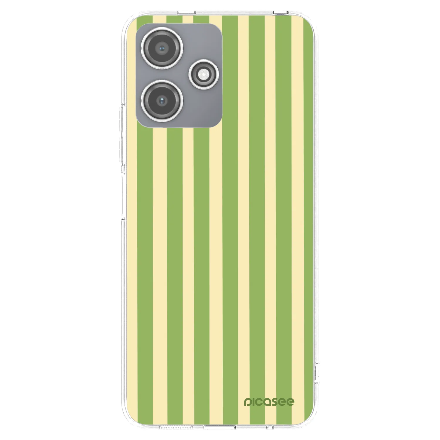 Picasee διαφανής θήκη σιλικόνης Xiaomi Redmi 12 5G - Lines Matcha