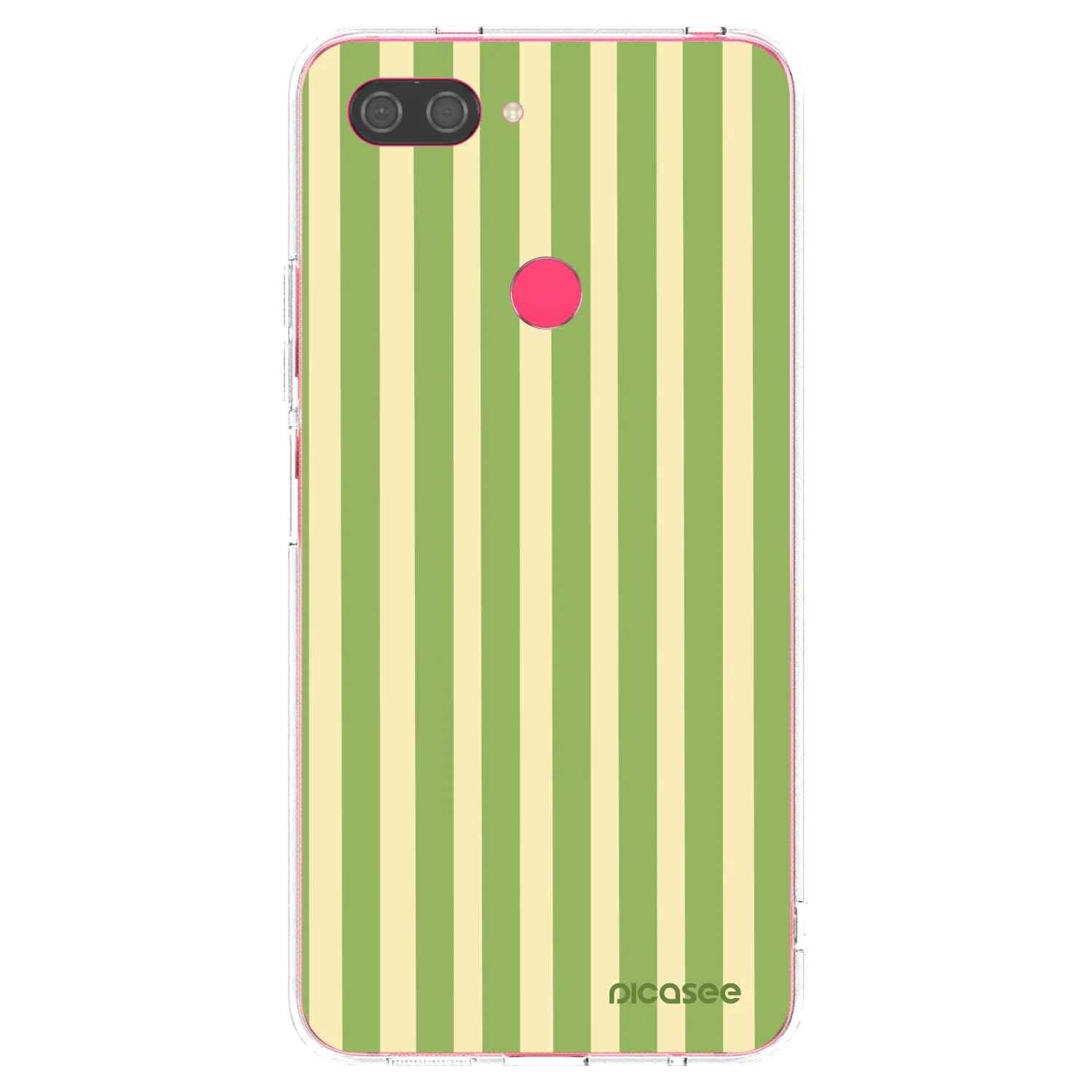 Picasee διαφανής θήκη σιλικόνης Xiaomi Mi 8 Lite - Lines Matcha
