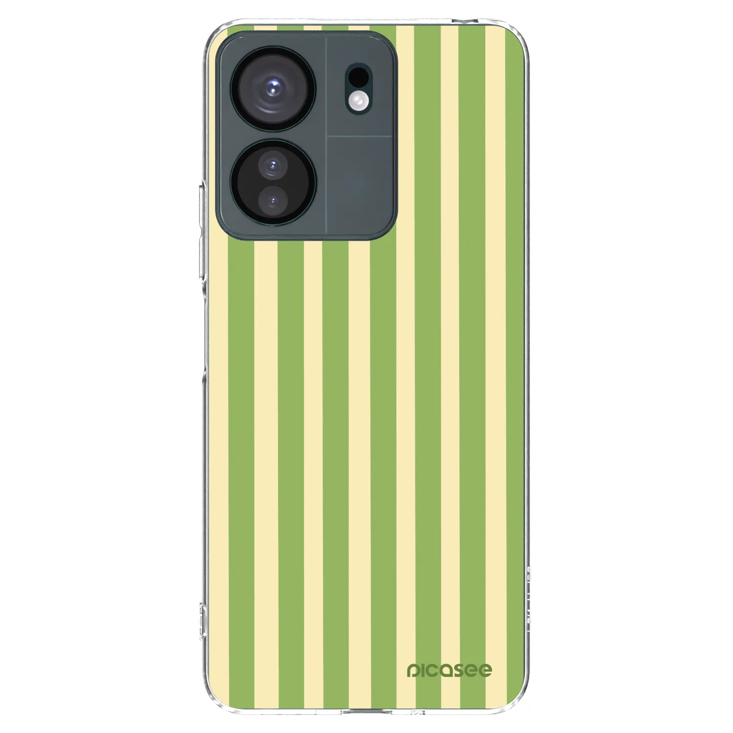 Picasee διαφανής θήκη σιλικόνης Xiaomi Redmi 13C 4G - Lines Matcha