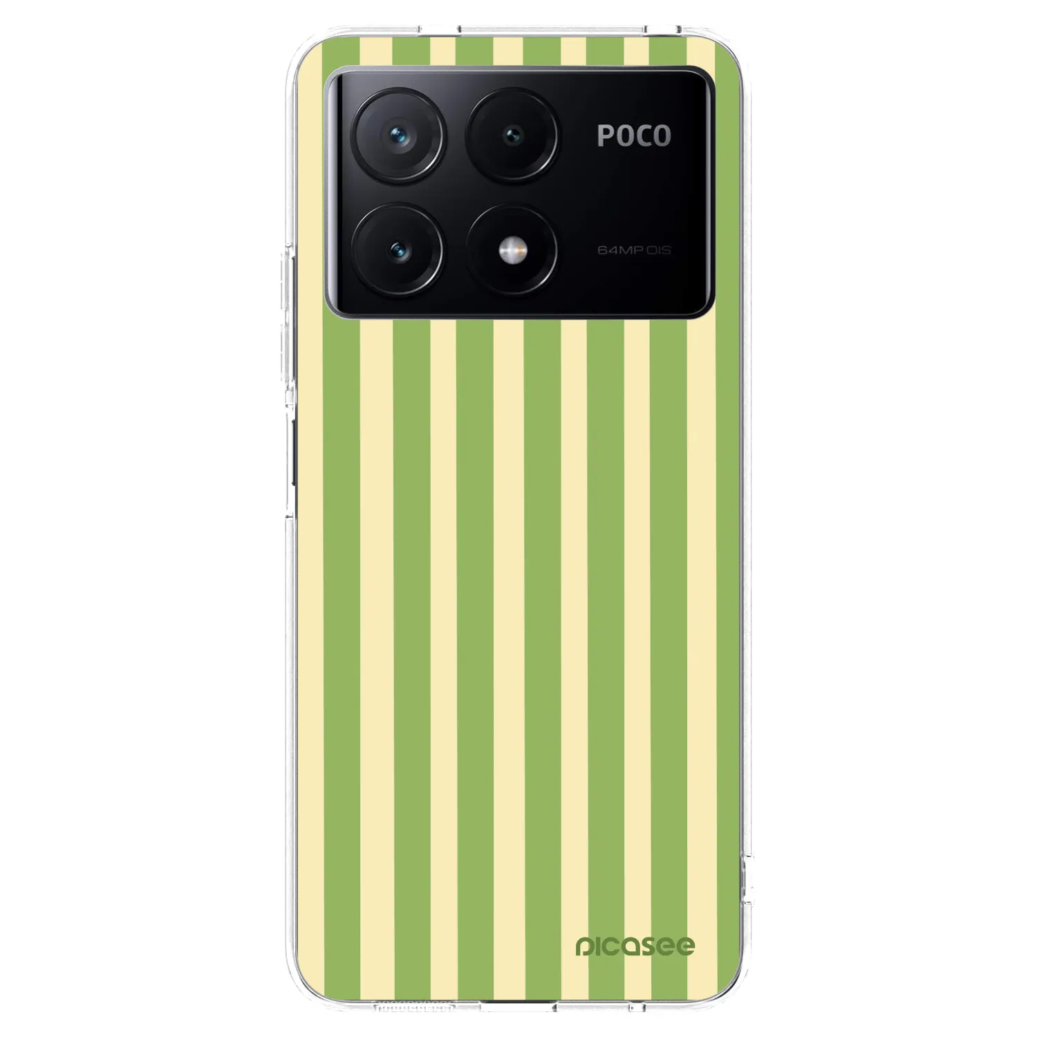 Picasee διαφανής θήκη σιλικόνης Xiaomi Poco X6 Pro - Lines Matcha