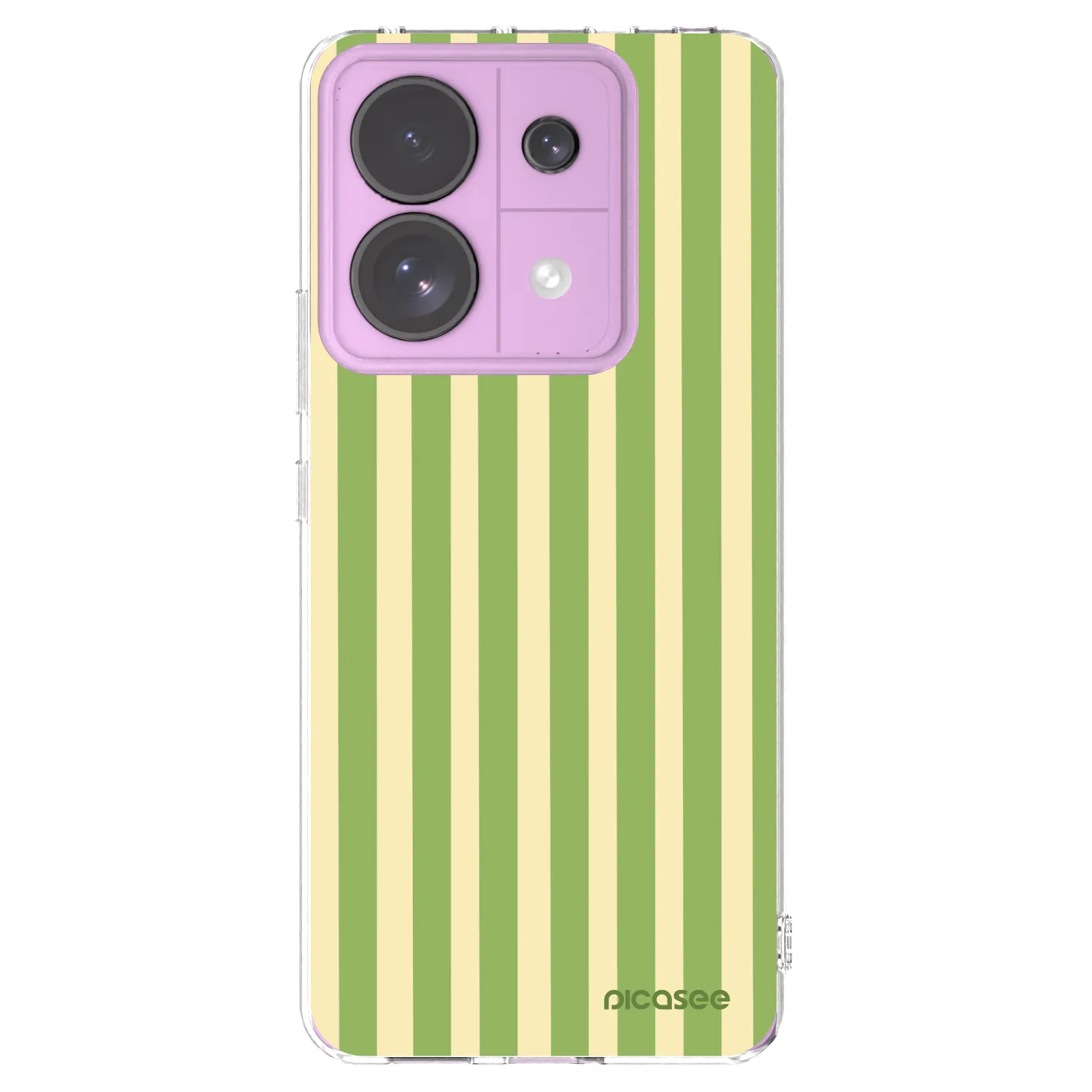 Picasee διαφανής θήκη σιλικόνης Xiaomi Redmi Note 13 Pro 5G - Lines Matcha