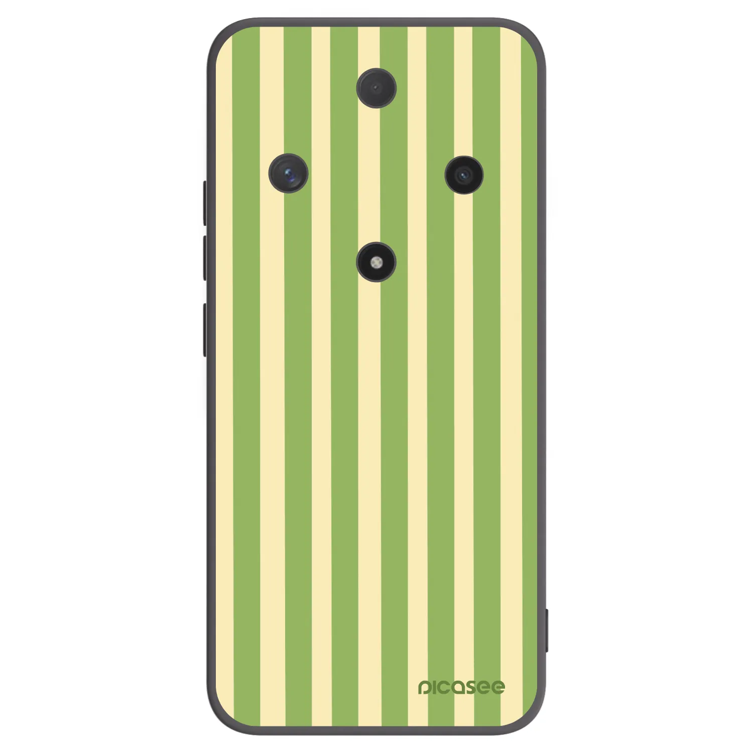 Picasee Μαύρη θήκη σιλικόνης για Honor Magic6 Lite 5G - Lines Matcha