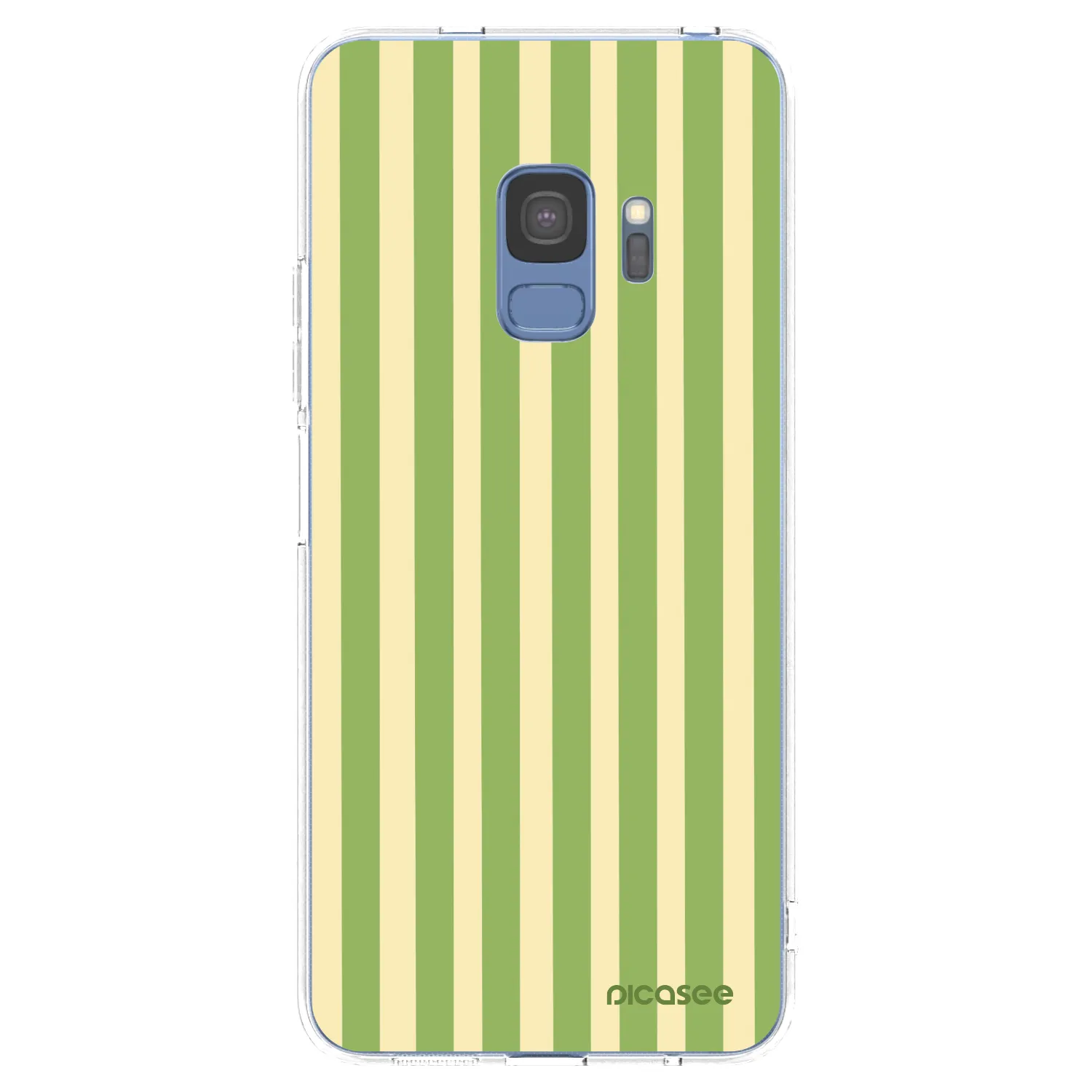 Picasee διαφανής θήκη σιλικόνης Samsung Galaxy S9 G960F - Lines Matcha