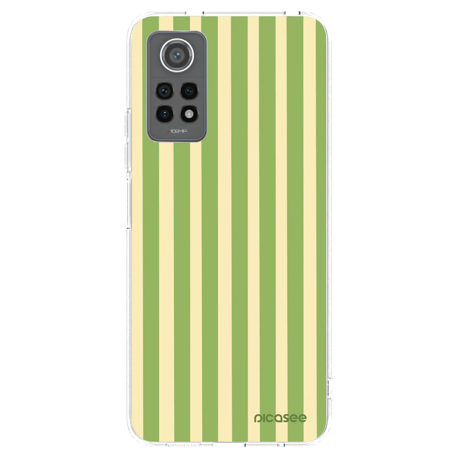 Picasee διαφανής θήκη σιλικόνης Xiaomi Redmi Note 12 Pro 4G - Lines Matcha