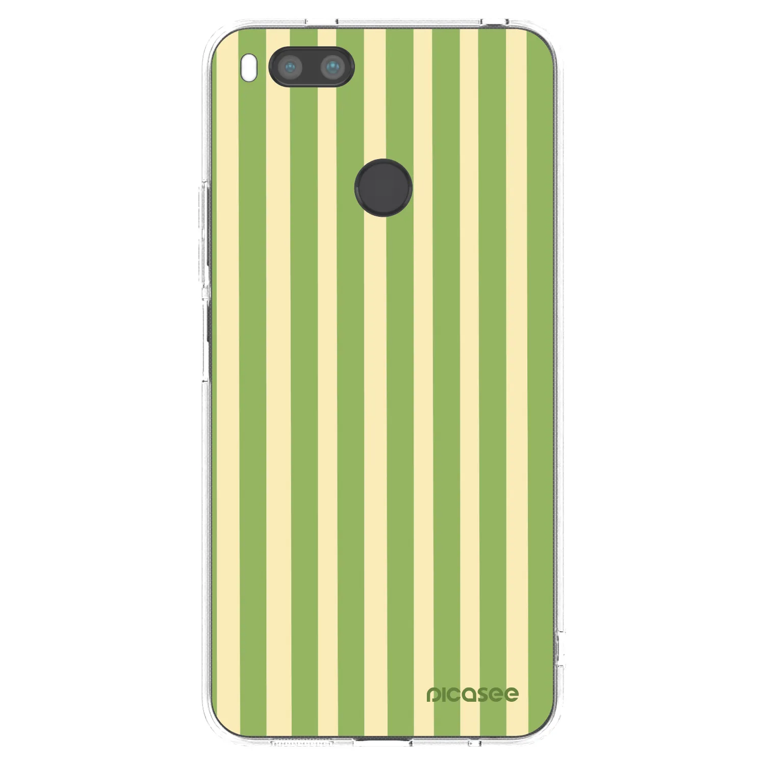 Picasee διαφανής θήκη σιλικόνης Xiaomi Mi A1 Global - Lines Matcha