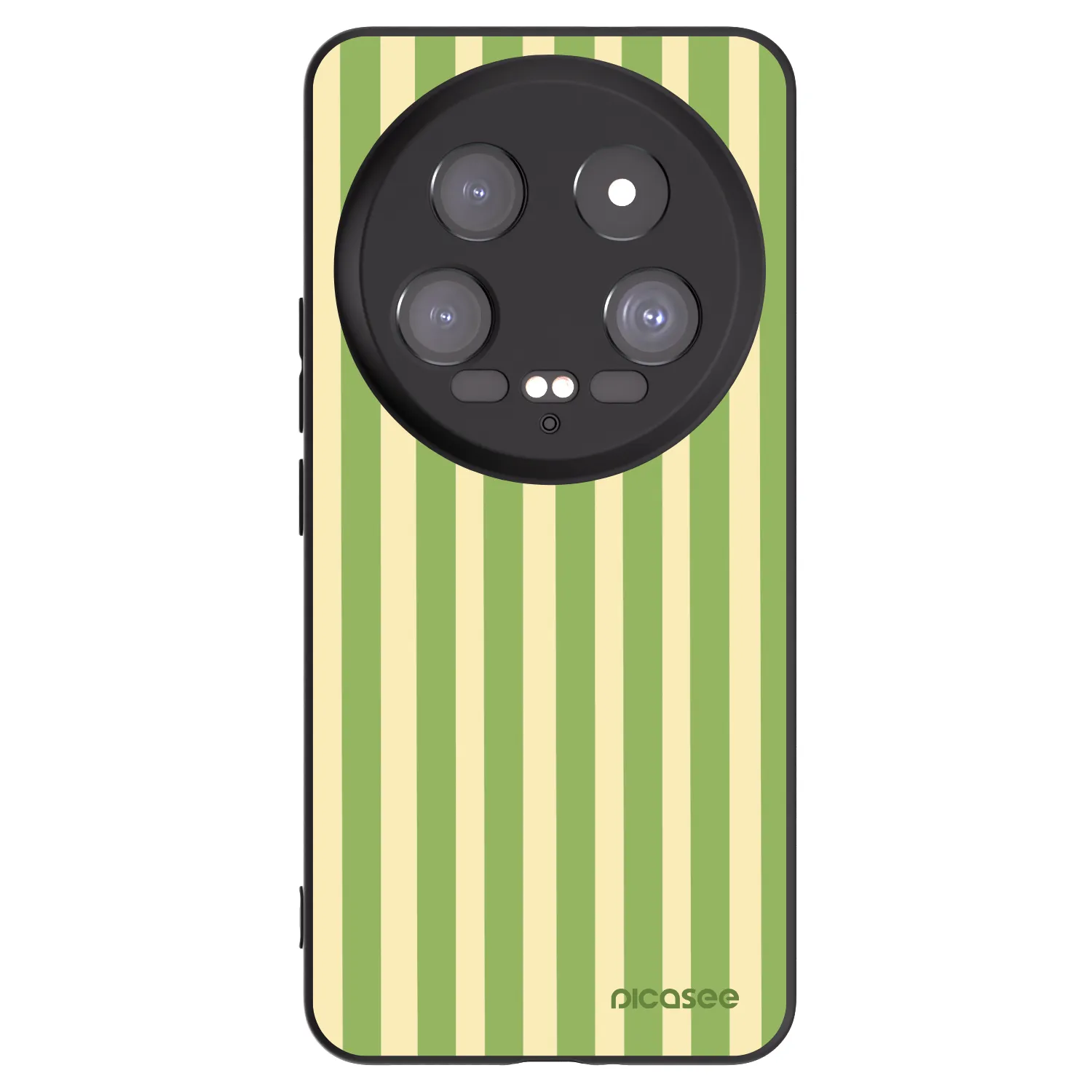 Picasee Μαύρη θήκη σιλικόνης για Xiaomi 14 Ultra - Lines Matcha