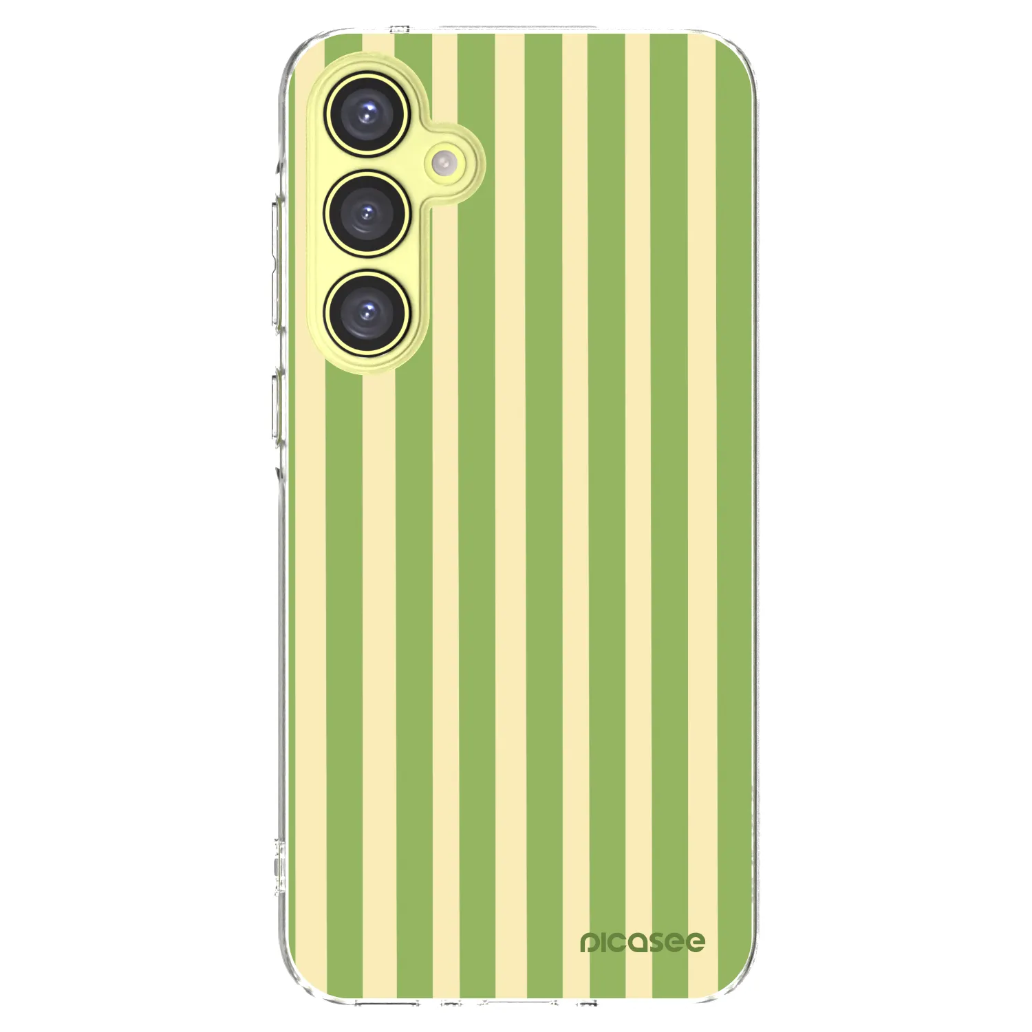 Picasee διαφανής θήκη σιλικόνης Samsung Galaxy A35 5G A356B - Lines Matcha