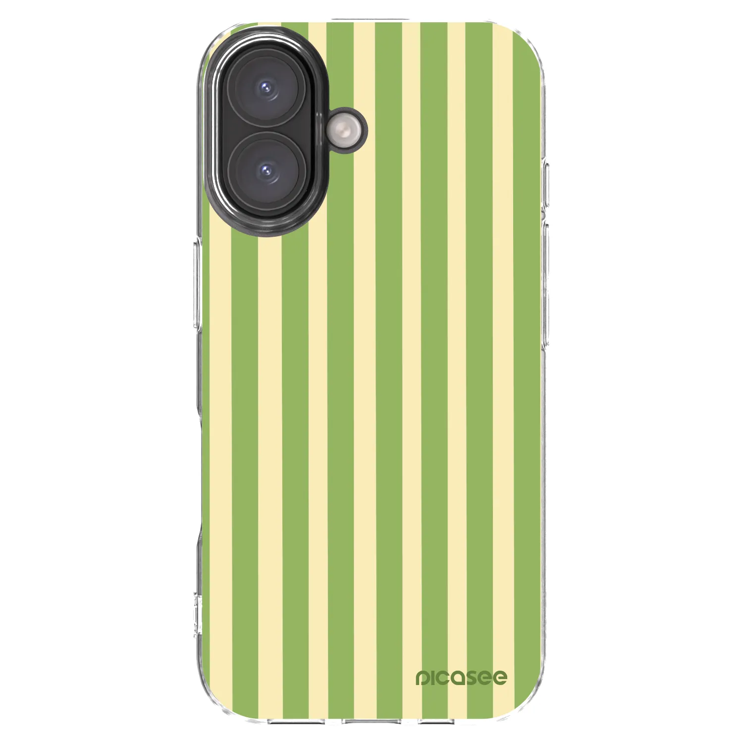 Picasee διαφανής θήκη σιλικόνης Apple iPhone 16 - Lines Matcha