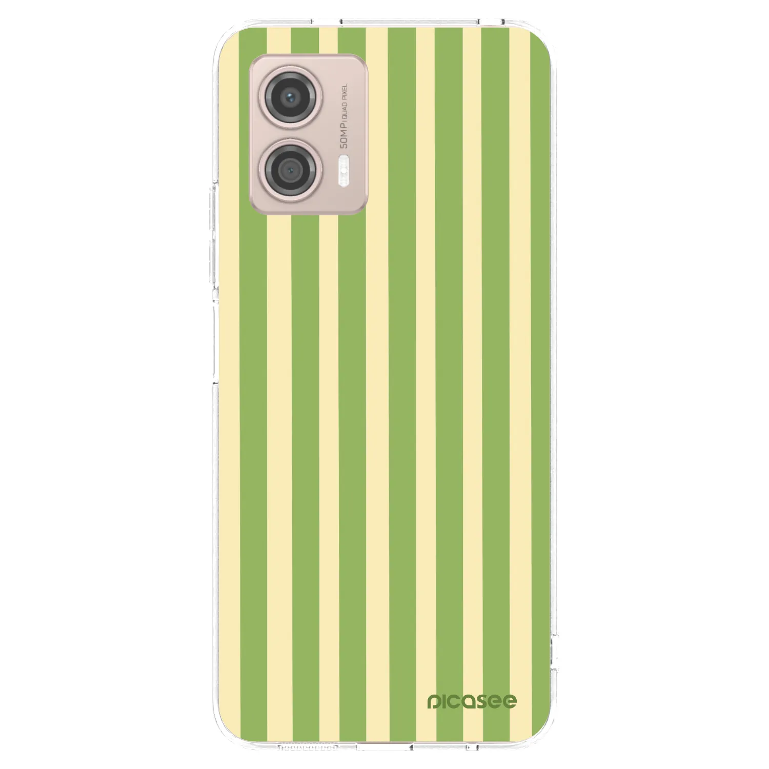 Picasee διαφανής θήκη σιλικόνης Motorola Moto G53 5G - Lines Matcha