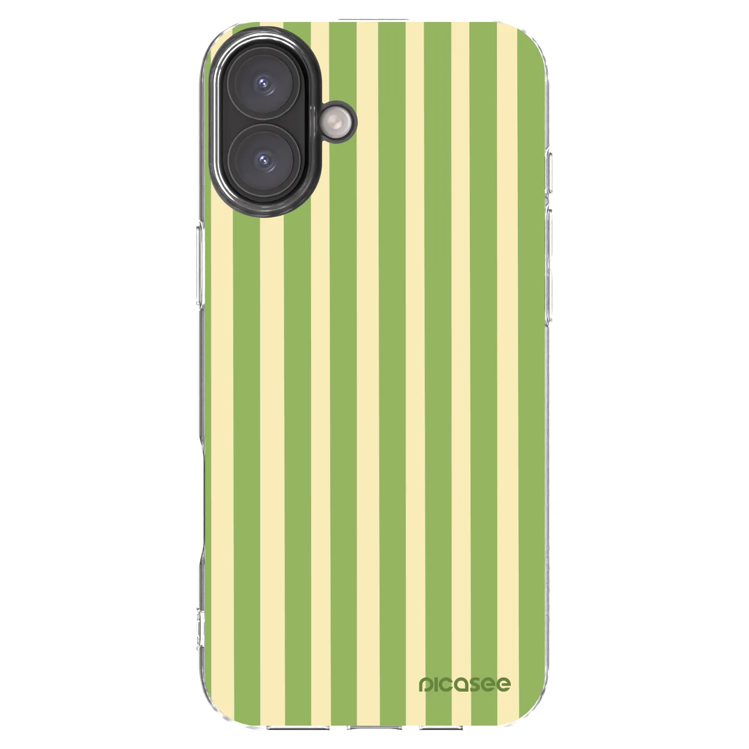 Picasee διαφανής θήκη σιλικόνης Apple iPhone 16 Plus - Lines Matcha