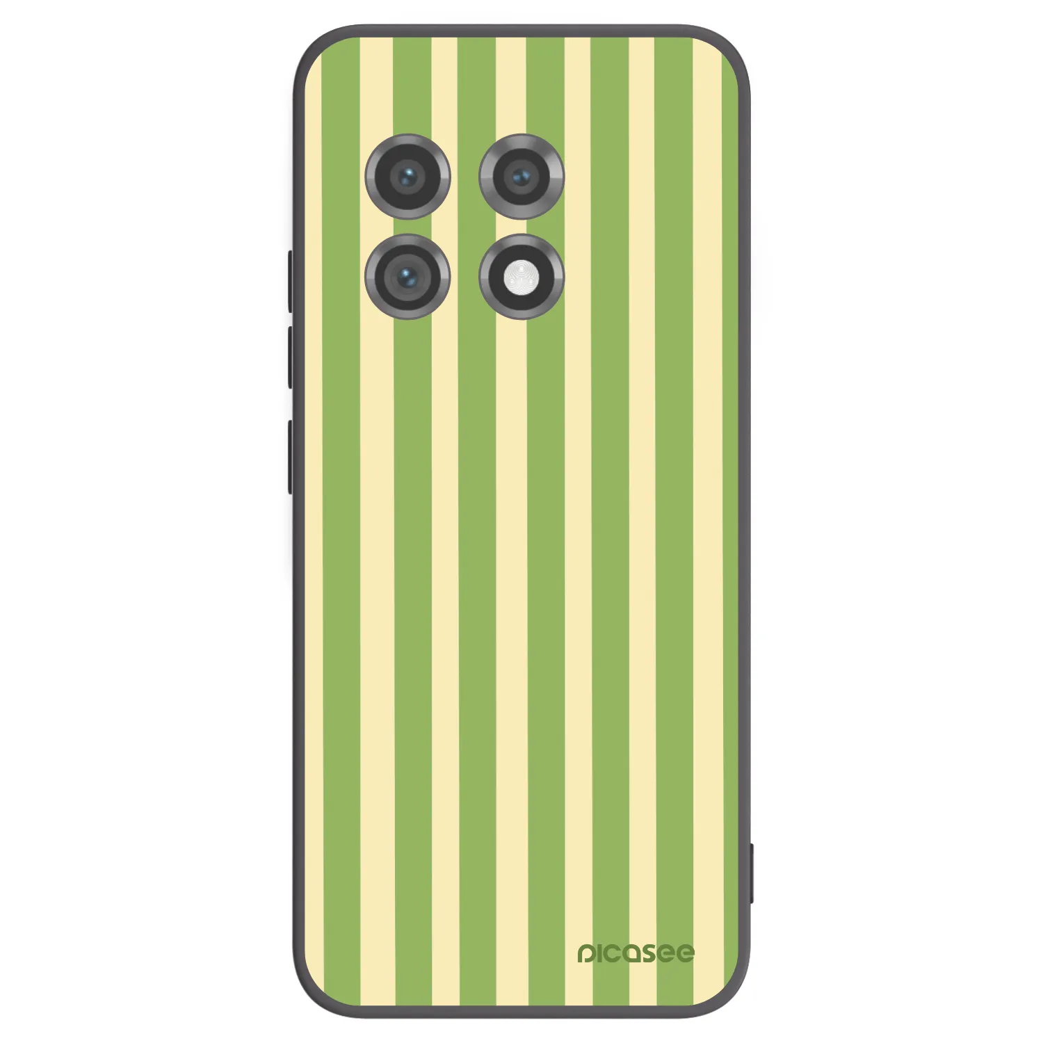 Picasee Μαύρη θήκη σιλικόνης για OnePlus 11 5G - Lines Matcha