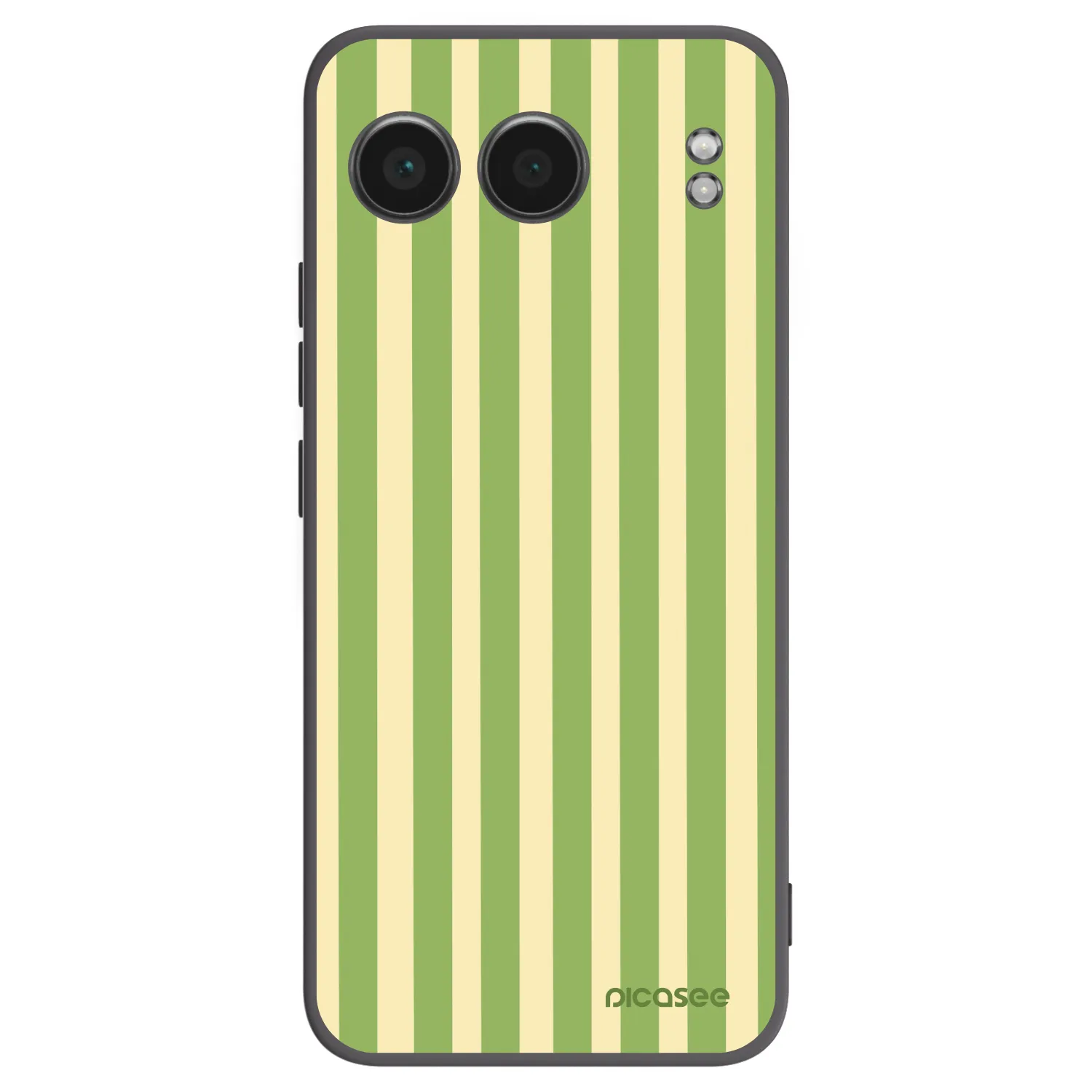 Picasee Μαύρη θήκη σιλικόνης για OnePlus Nord 4 - Lines Matcha
