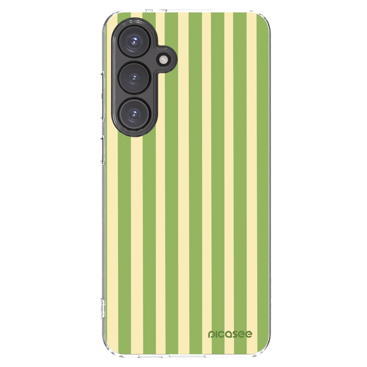 Picasee διαφανής θήκη σιλικόνης Samsung Galaxy S24 FE S721B - Lines Matcha