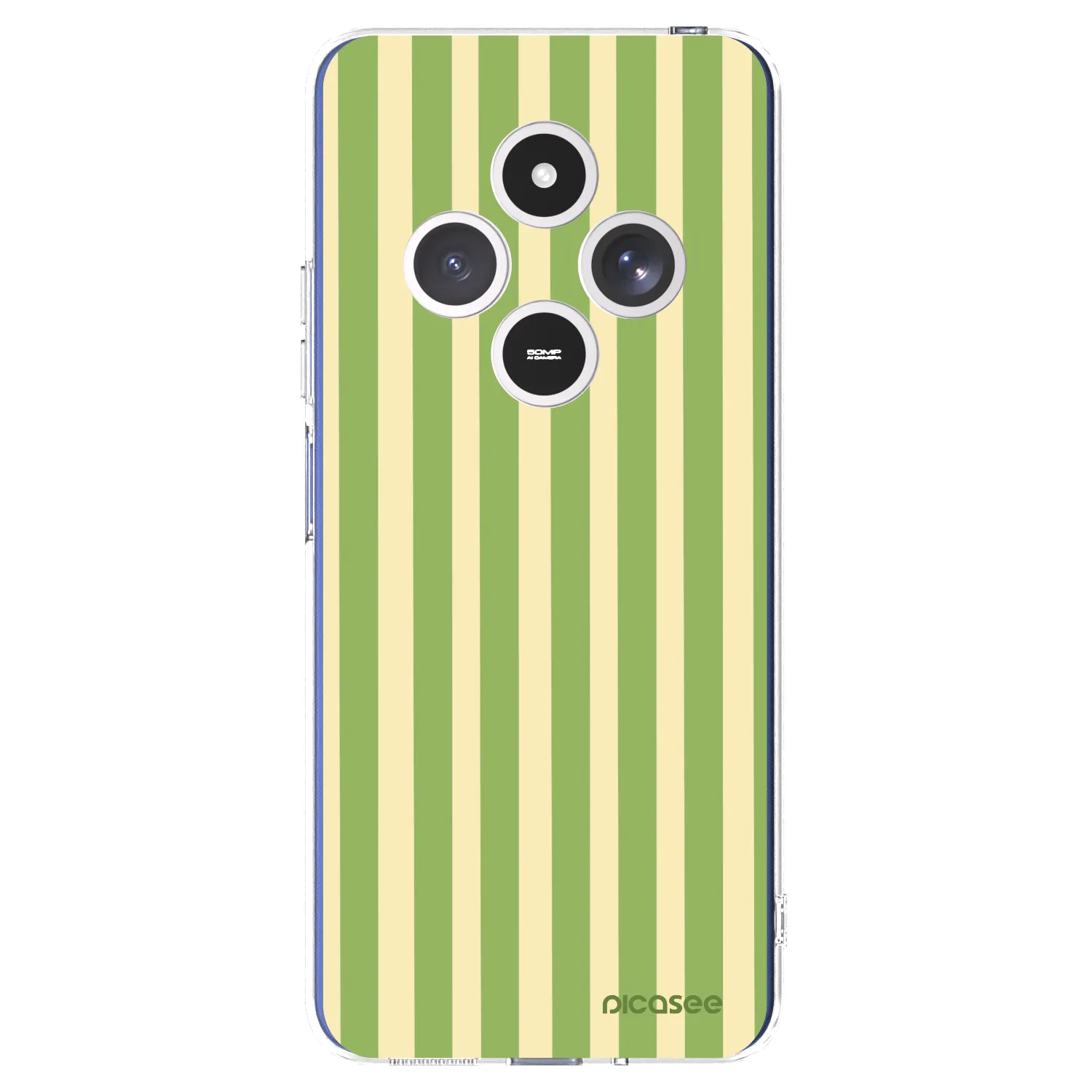 Picasee διαφανής θήκη σιλικόνης Xiaomi Redmi 14C - Lines Matcha
