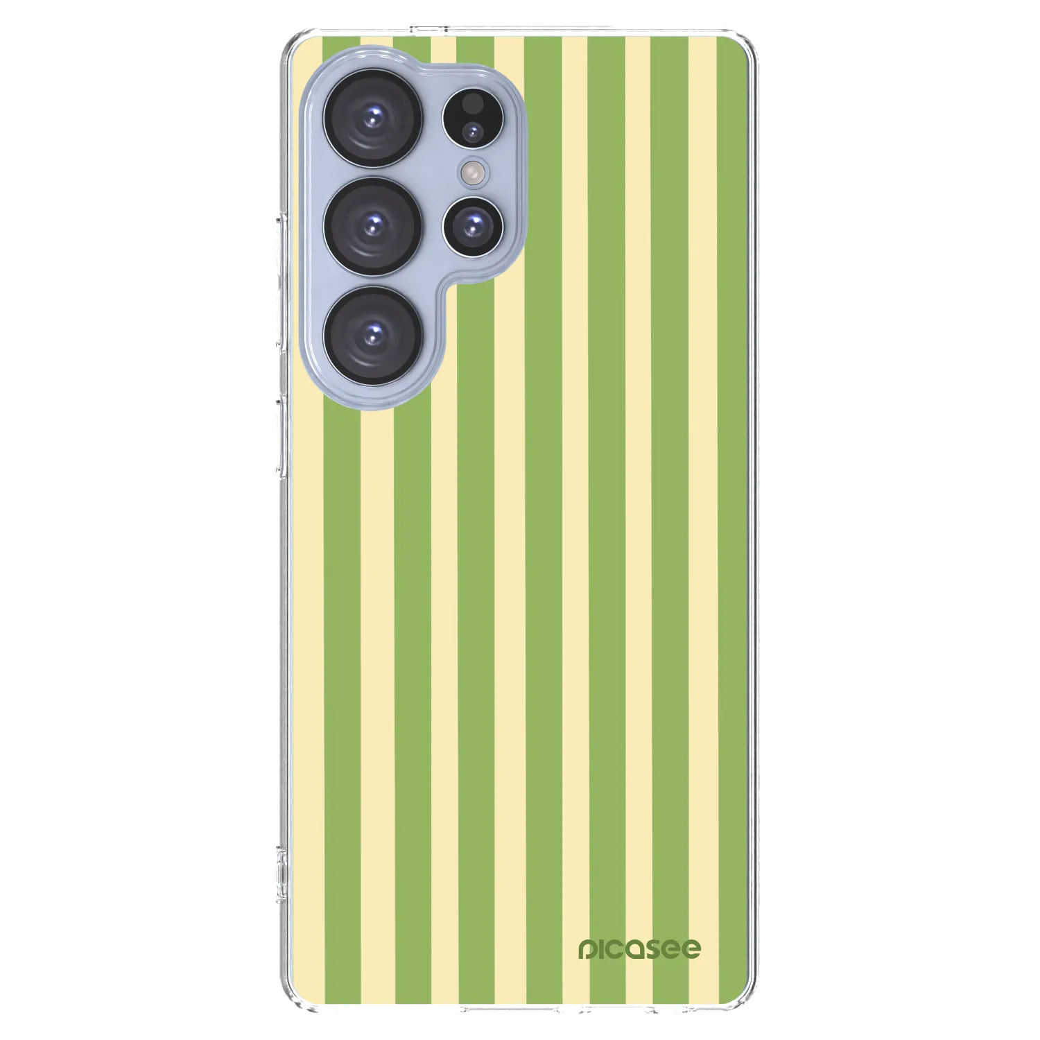 Picasee διαφανής θήκη σιλικόνης Samsung Galaxy S25 Ultra 5G - Lines Matcha