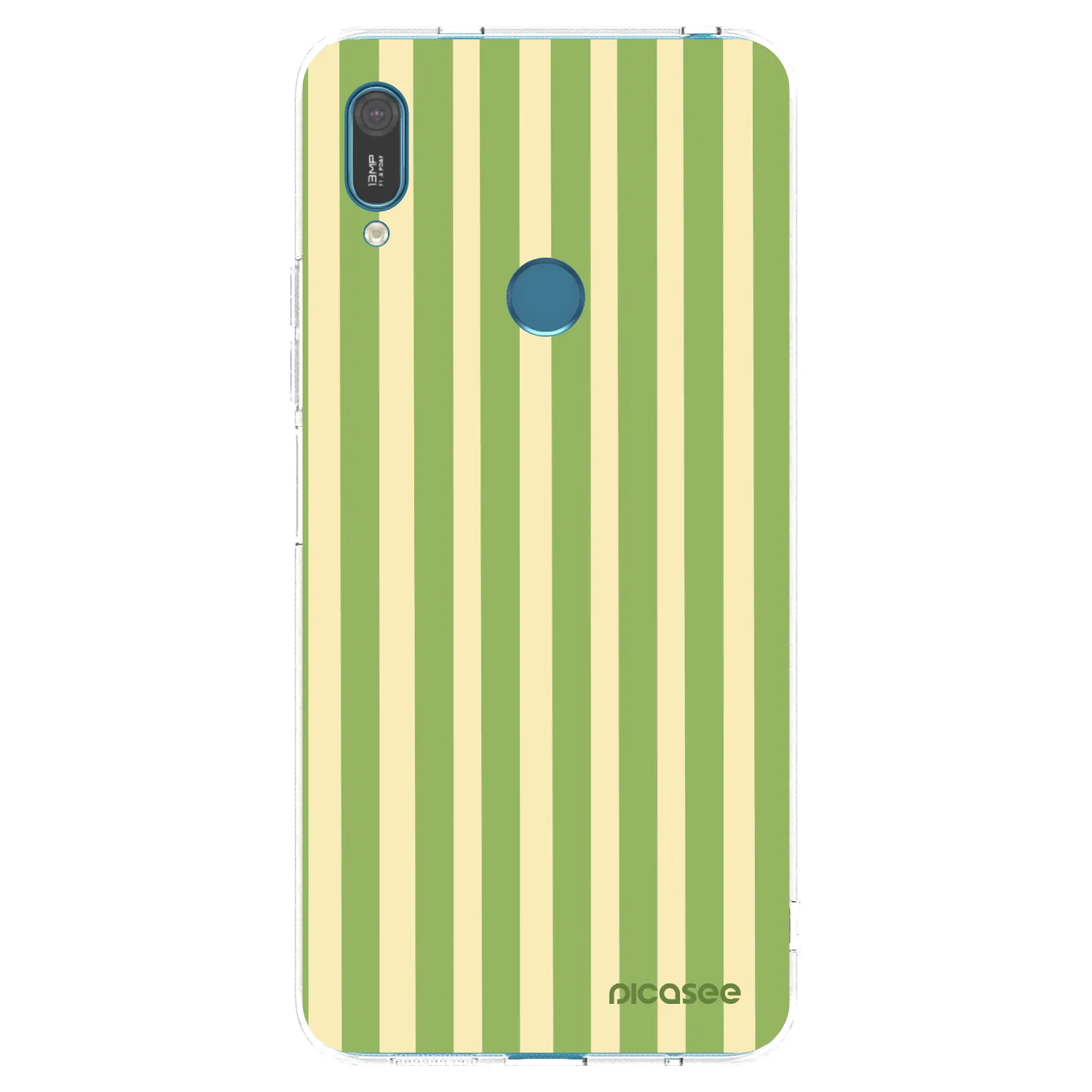 Picasee διαφανής θήκη σιλικόνης Huawei Y7 2019 - Lines Matcha