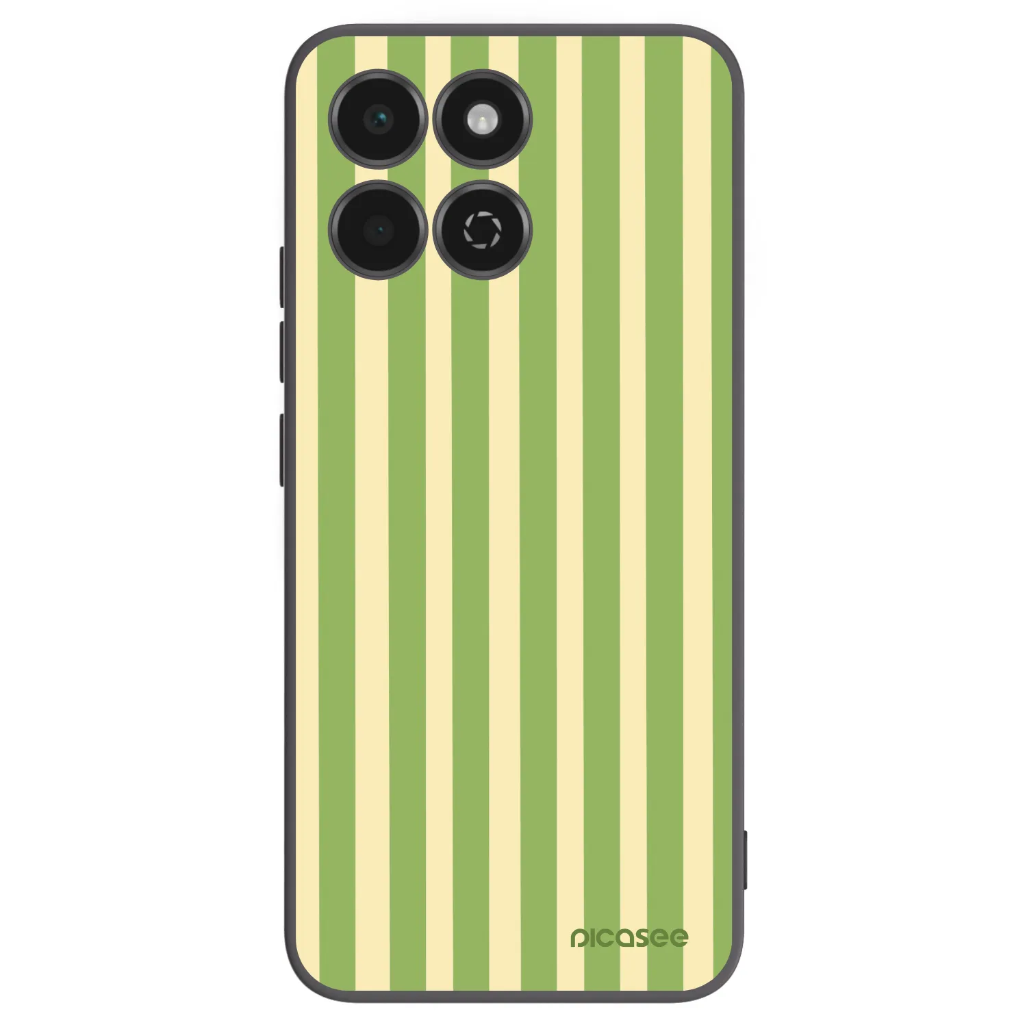 Picasee Μαύρη θήκη σιλικόνης για Honor 200 Smart 5G - Lines Matcha
