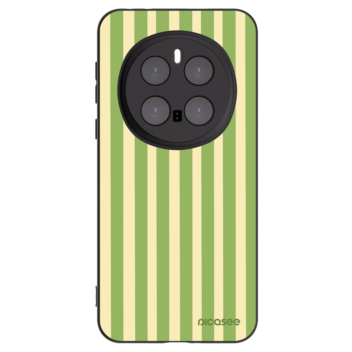 Picasee Μαύρη θήκη σιλικόνης για Honor Magic7 Pro 5G - Lines Matcha