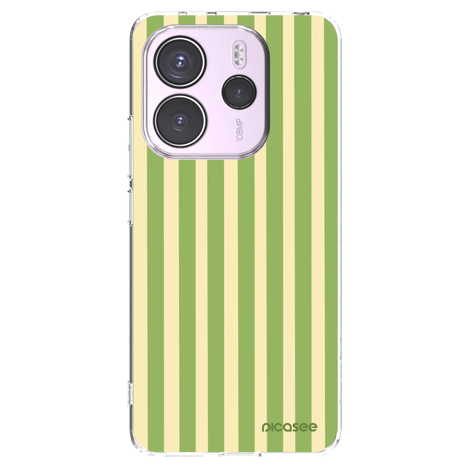 Picasee διαφανής θήκη σιλικόνης Xiaomi Redmi Note 14 4G - Lines Matcha
