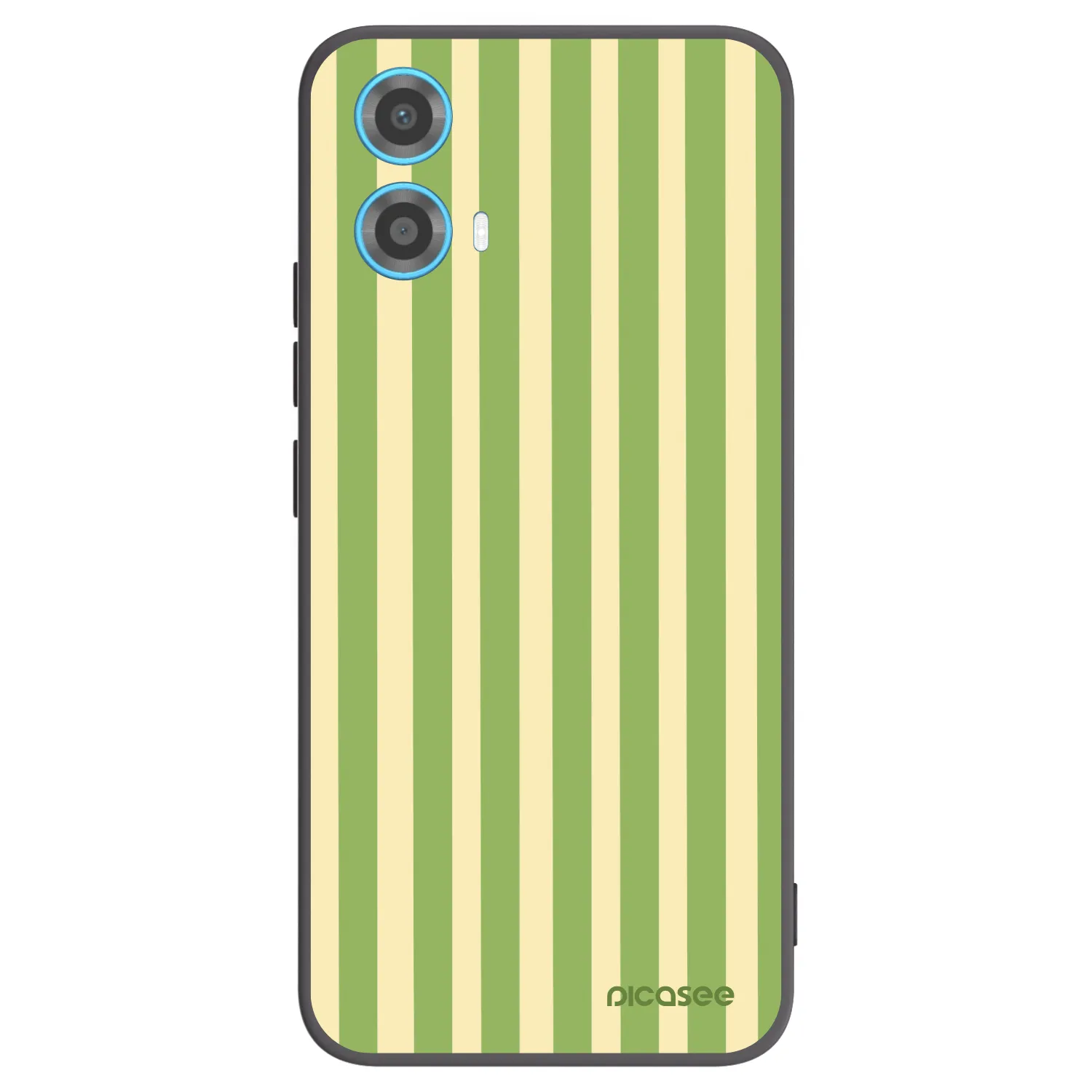 Picasee Μαύρη θήκη σιλικόνης για Motorola Moto G34 5G - Lines Matcha