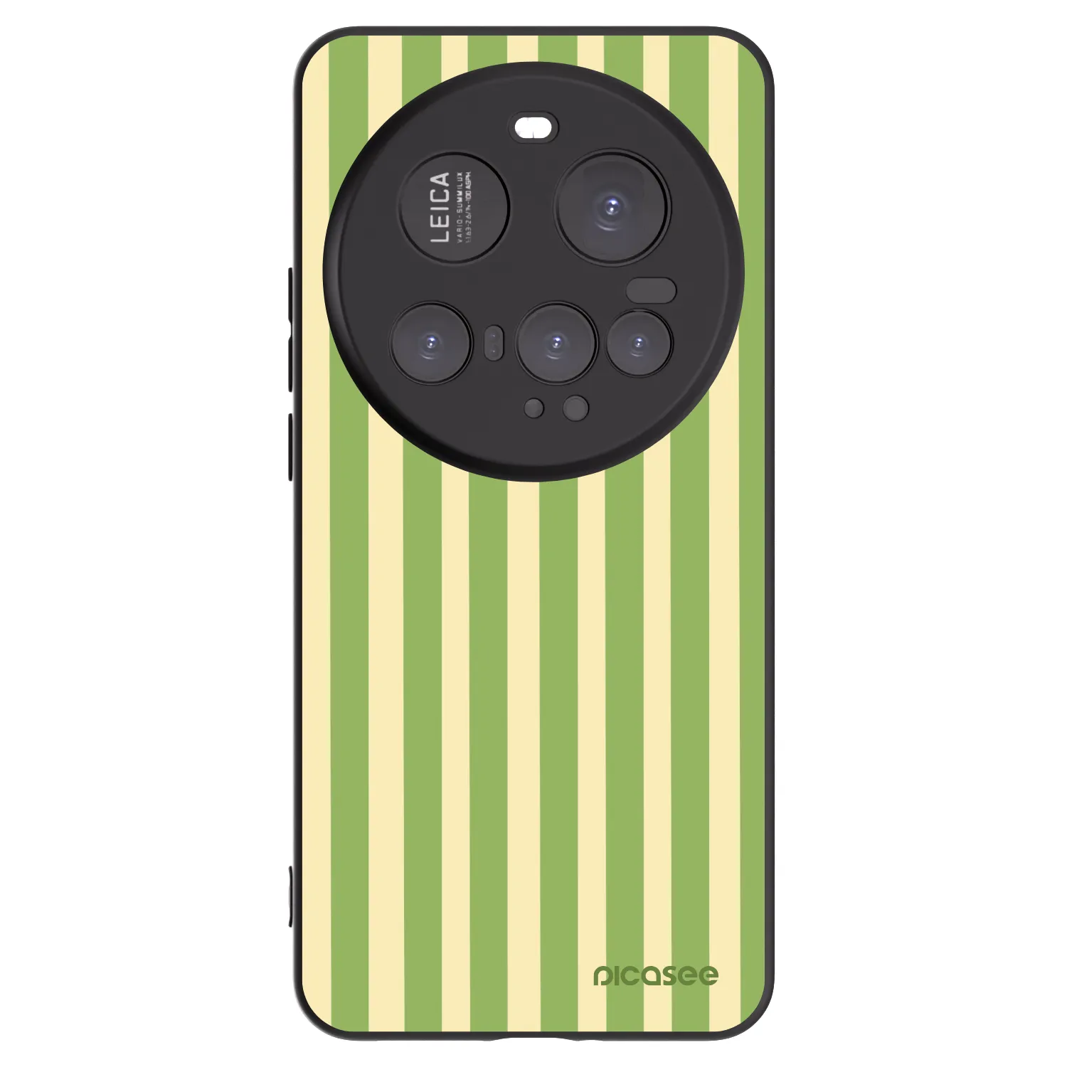 Picasee Μαύρη θήκη σιλικόνης για Xiaomi 15 Ultra - Lines Matcha