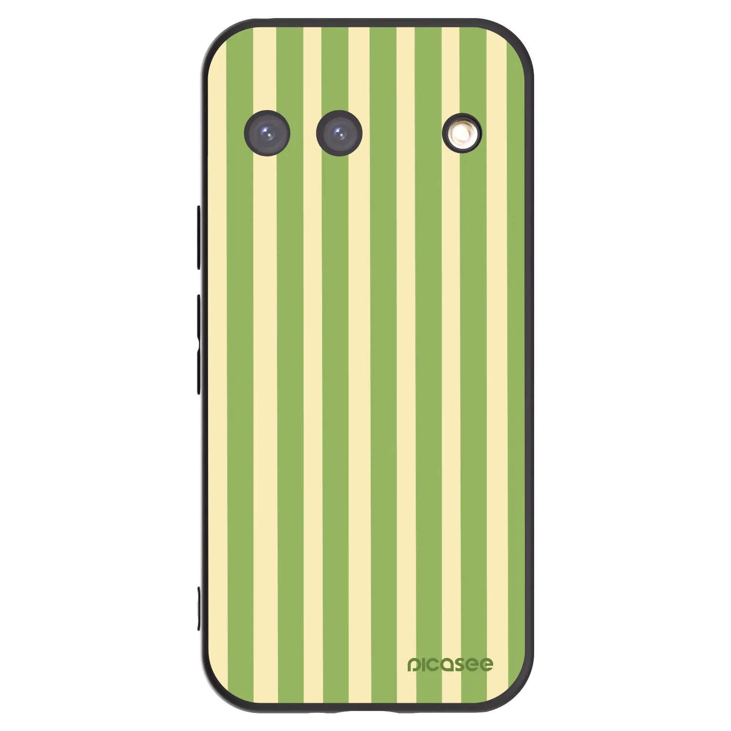 Picasee Μαύρη θήκη σιλικόνης για Google Pixel 9 - Lines Matcha