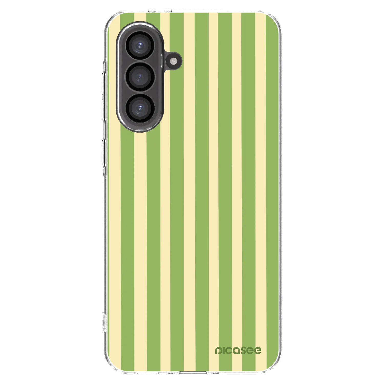 Picasee διαφανής θήκη σιλικόνης Samsung Galaxy A56 5G A566B - Lines Matcha