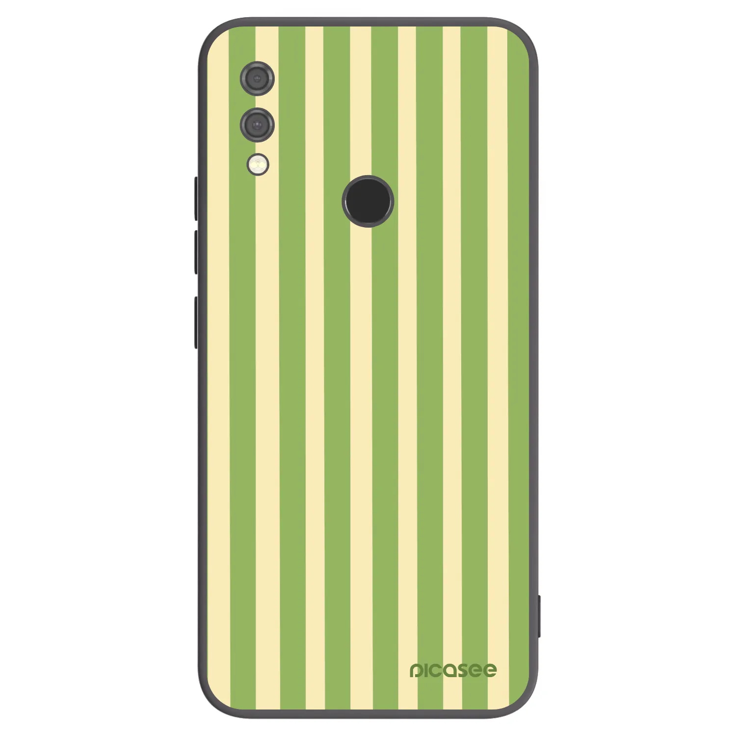 Picasee Μαύρη θήκη σιλικόνης για Xiaomi Redmi Note 7 - Lines Matcha