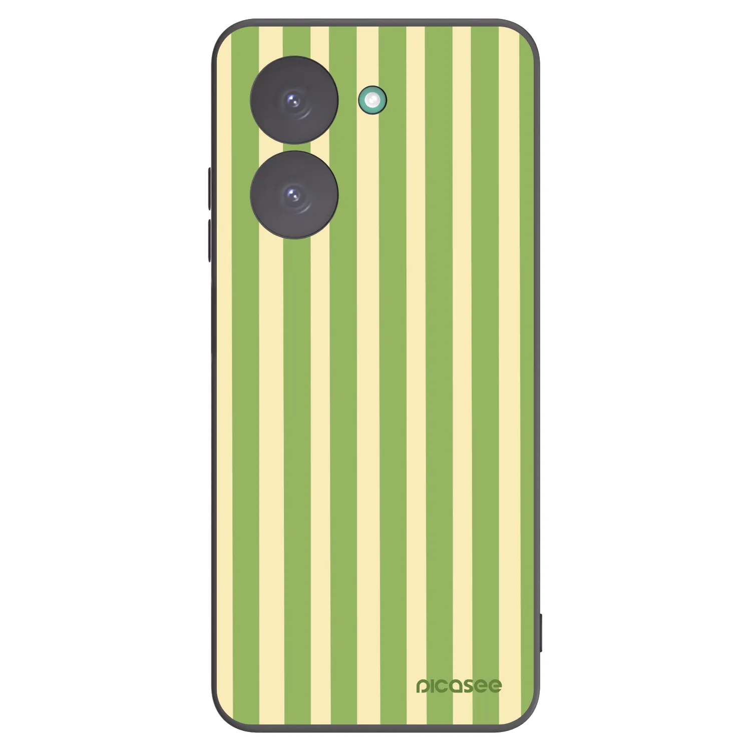 Picasee Μαύρη θήκη σιλικόνης για Xiaomi Redmi A5 - Lines Matcha