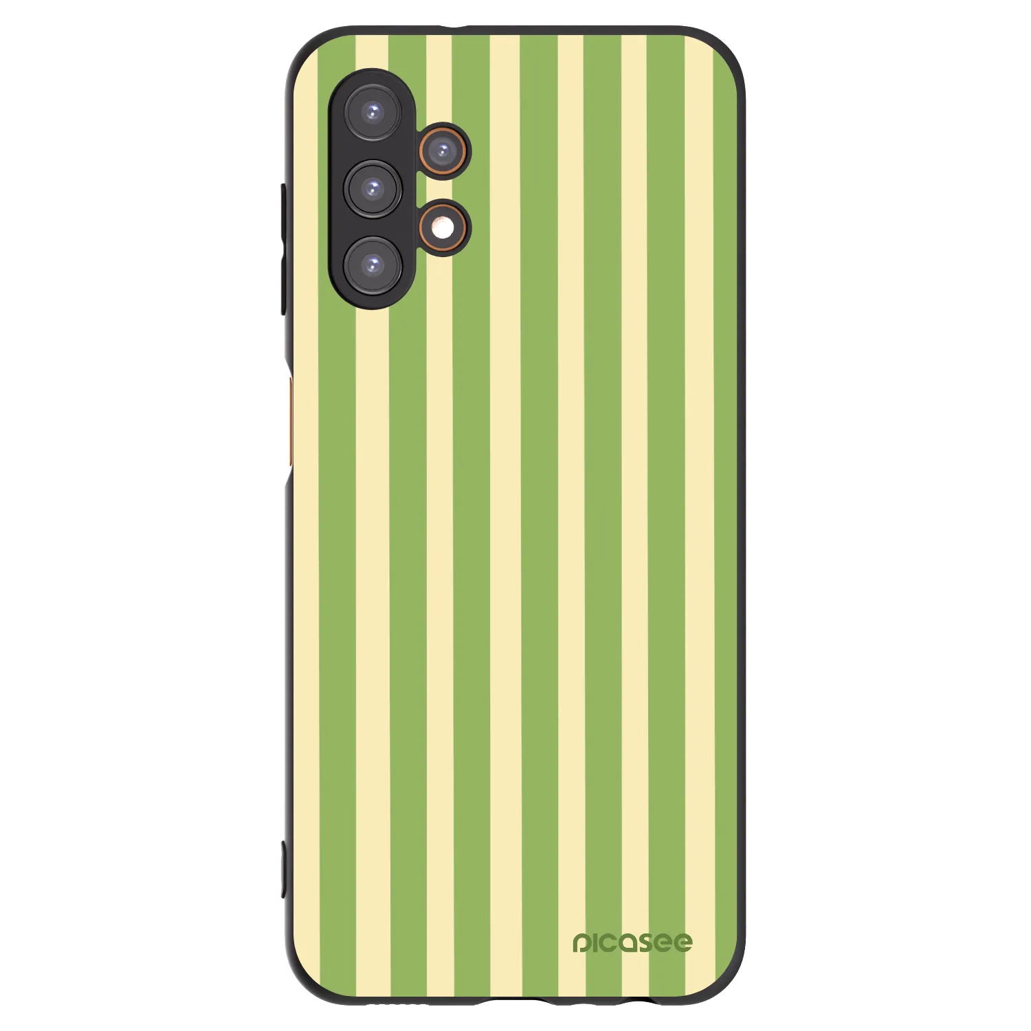 Picasee Μαύρη θήκη σιλικόνης για Samsung Galaxy A13 5G - Lines Matcha