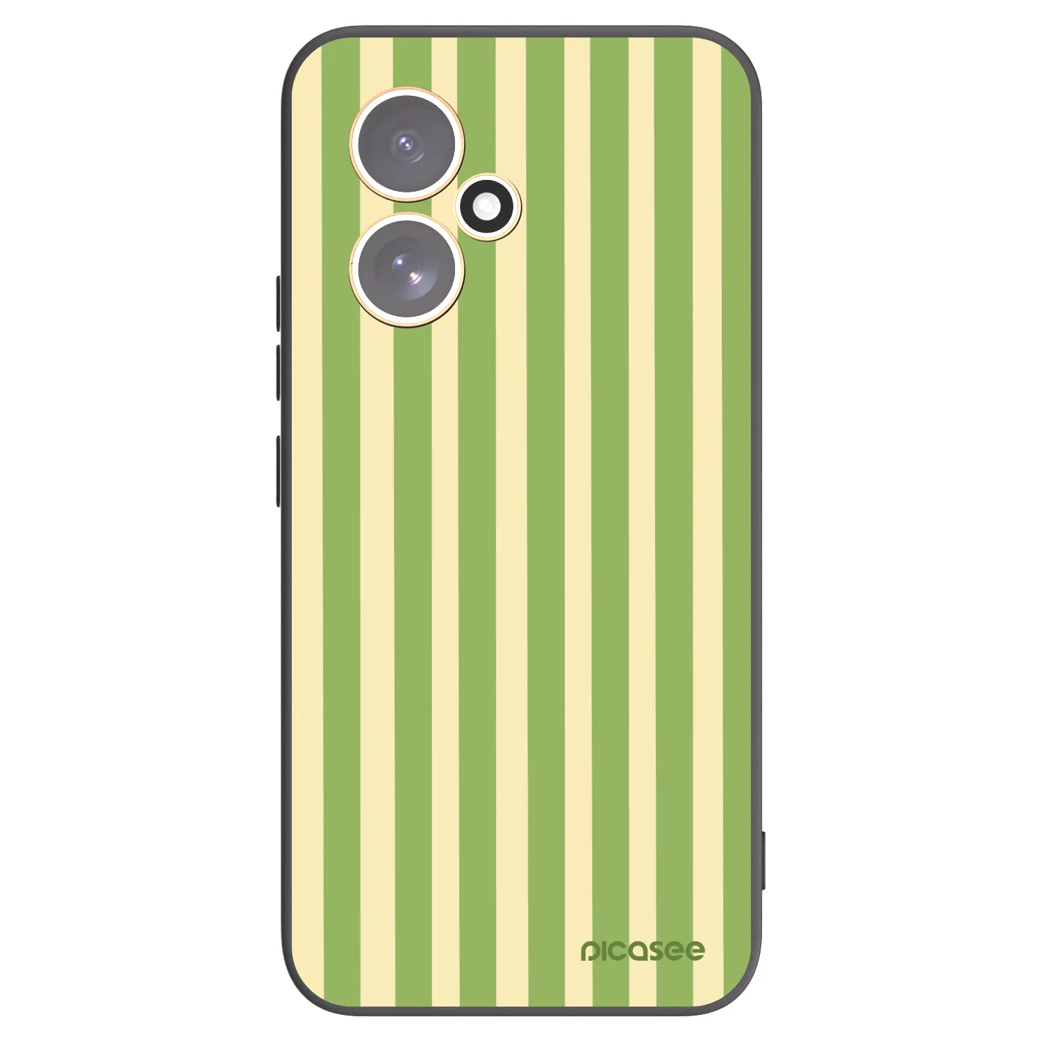 Picasee Μαύρη θήκη σιλικόνης για Honor 400 5G - Lines Matcha