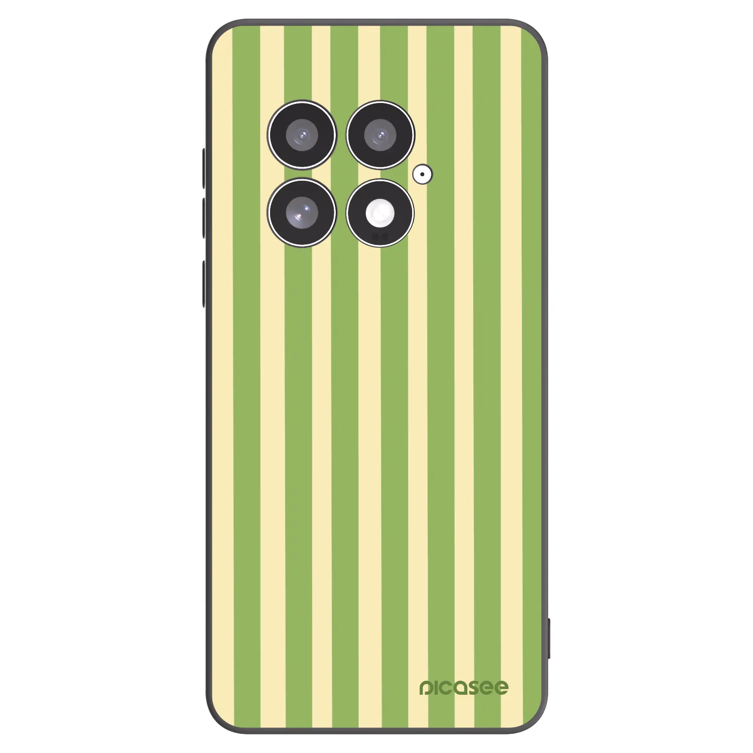 Picasee Μαύρη θήκη σιλικόνης για OnePlus 13 5G - Lines Matcha