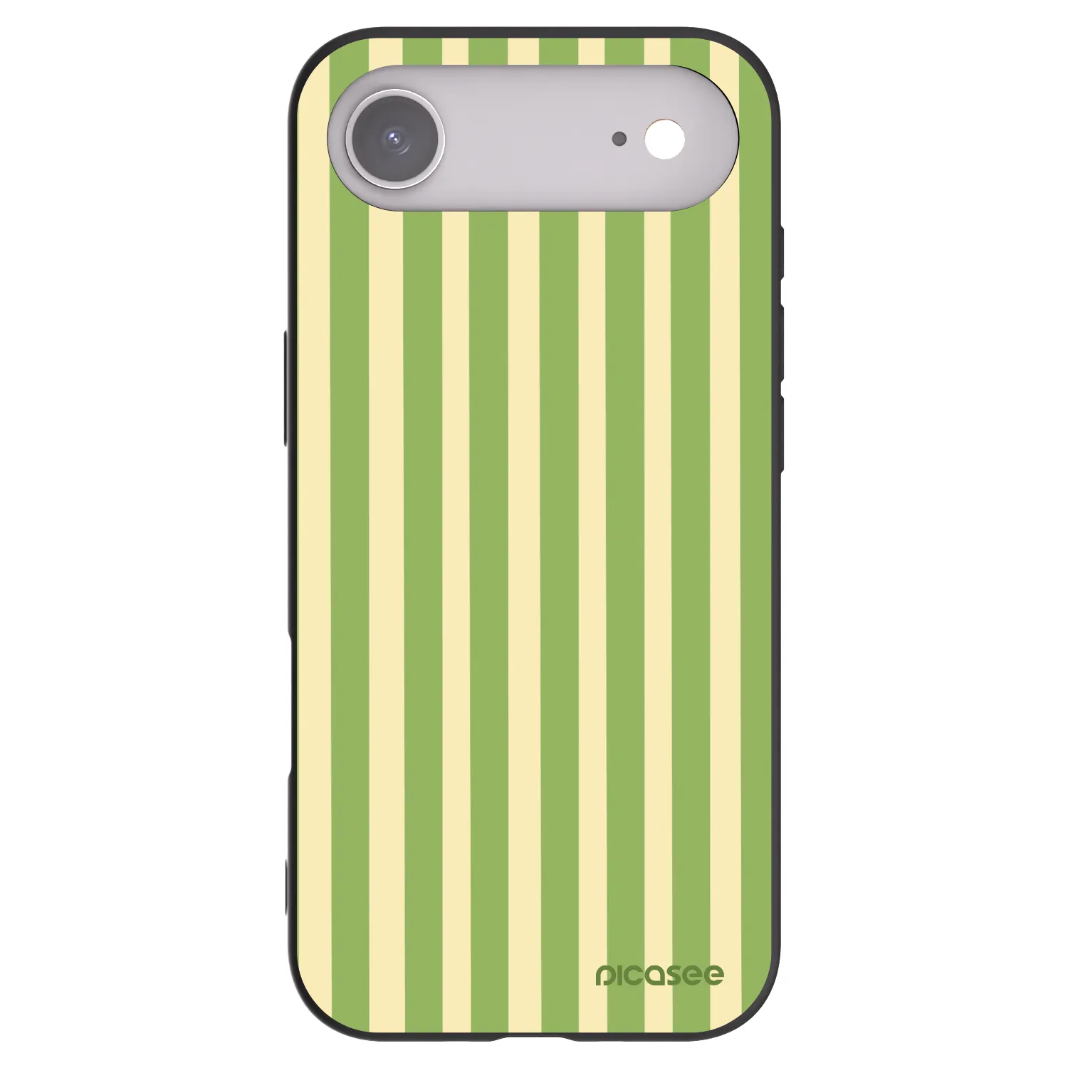 Picasee Μαύρη θήκη σιλικόνης για Apple iPhone Air - Lines Matcha