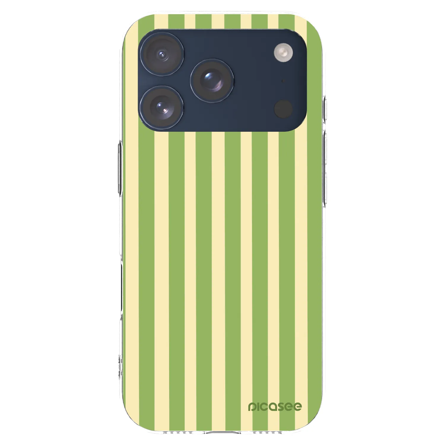 Picasee διαφανής θήκη σιλικόνης Apple iPhone 17 Pro - Lines Matcha