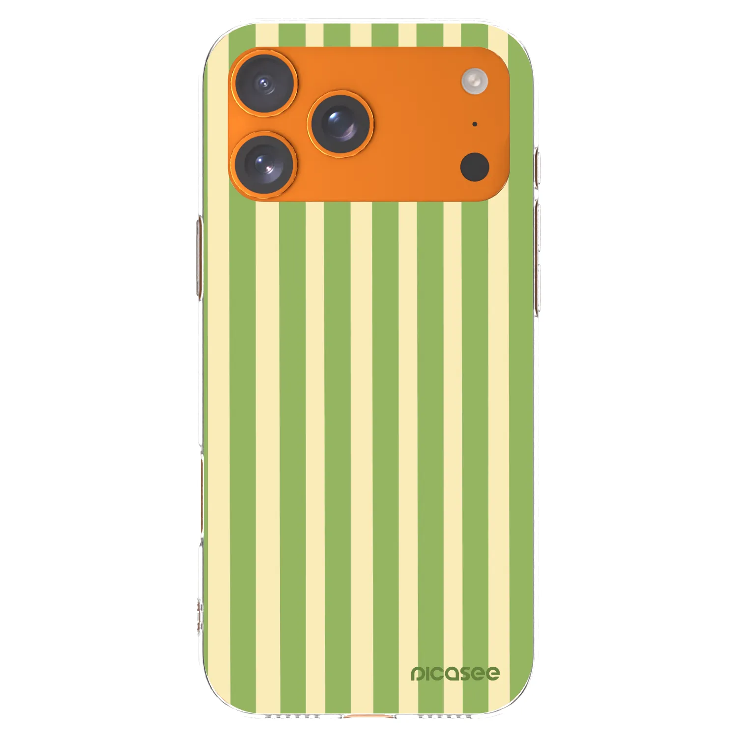 Picasee διαφανής θήκη σιλικόνης Apple iPhone 17 Pro Max - Lines Matcha