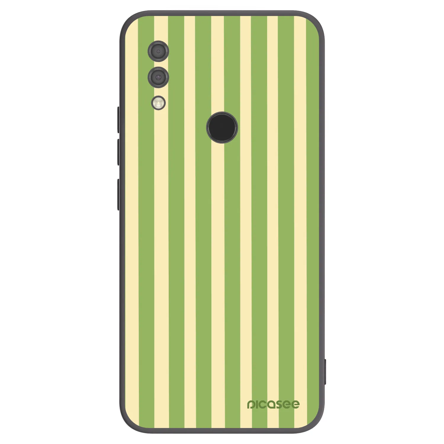 Picasee Μαύρη θήκη σιλικόνης για Xiaomi Redmi 7 - Lines Matcha