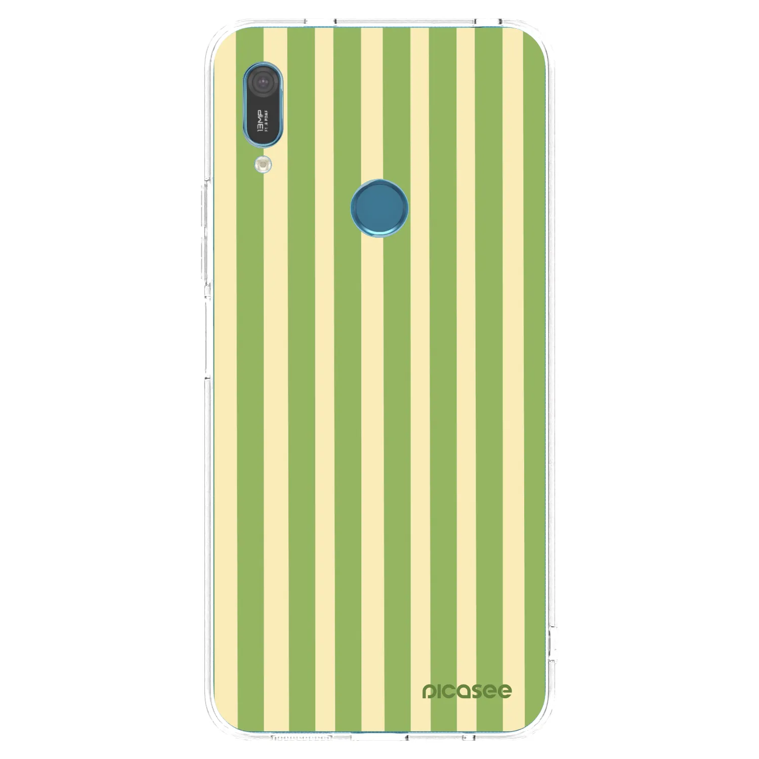 Picasee διαφανής θήκη σιλικόνης Huawei Y6 2019 - Lines Matcha