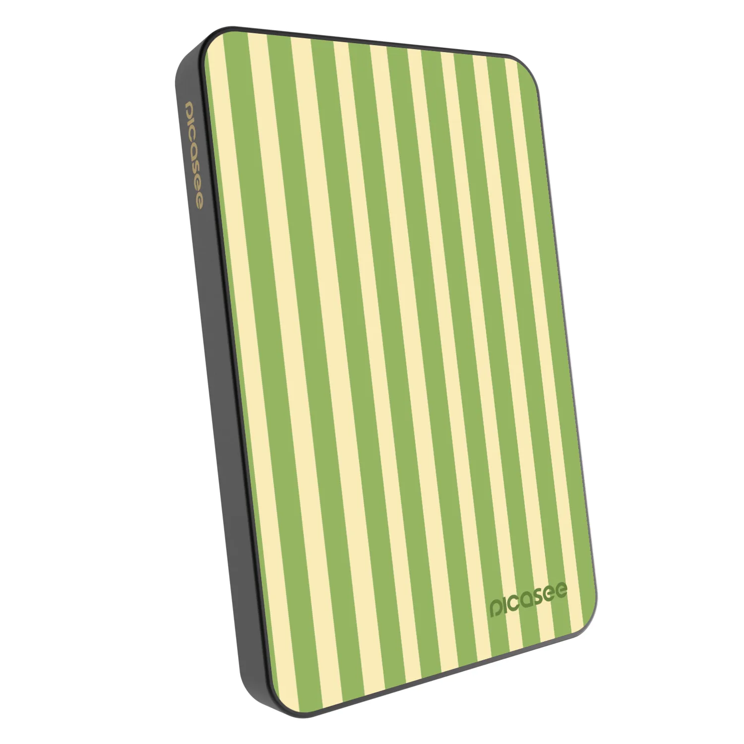 Picasee Powerbank με MagSafe 5 000 mAh Γκρί - Lines Matcha