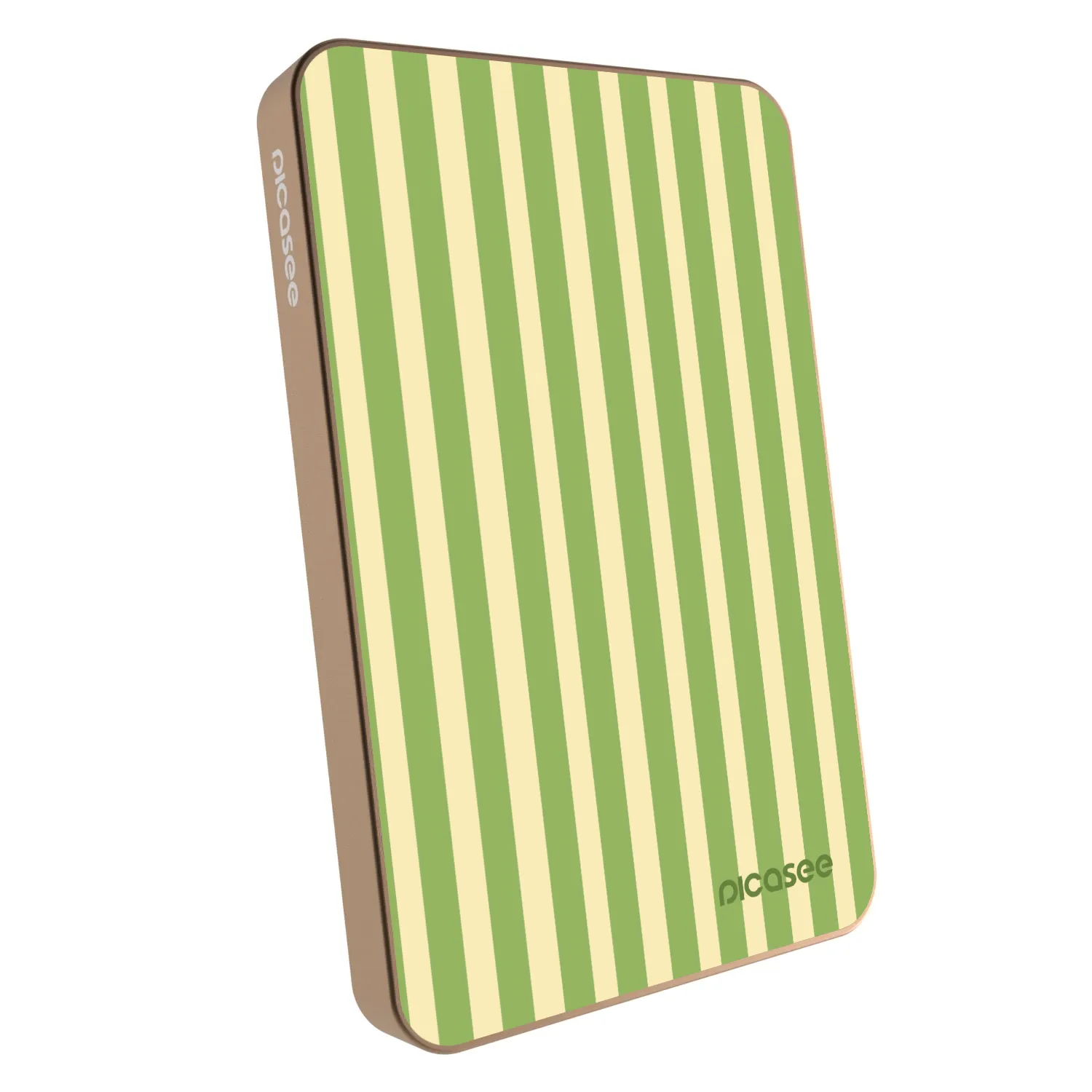 Picasee Powerbank με MagSafe 5 000 mAh Χρυσαφένιος - Lines Matcha