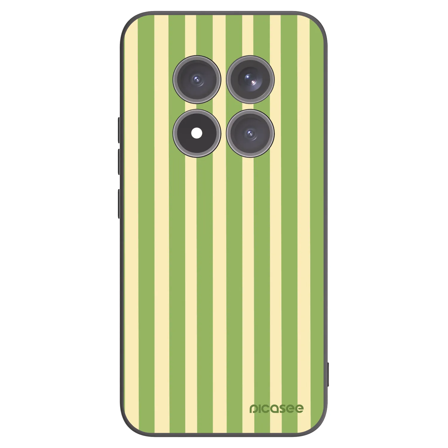 Picasee Μαύρη θήκη σιλικόνης για Xiaomi Redmi Note 15 Pro+ - Lines Matcha