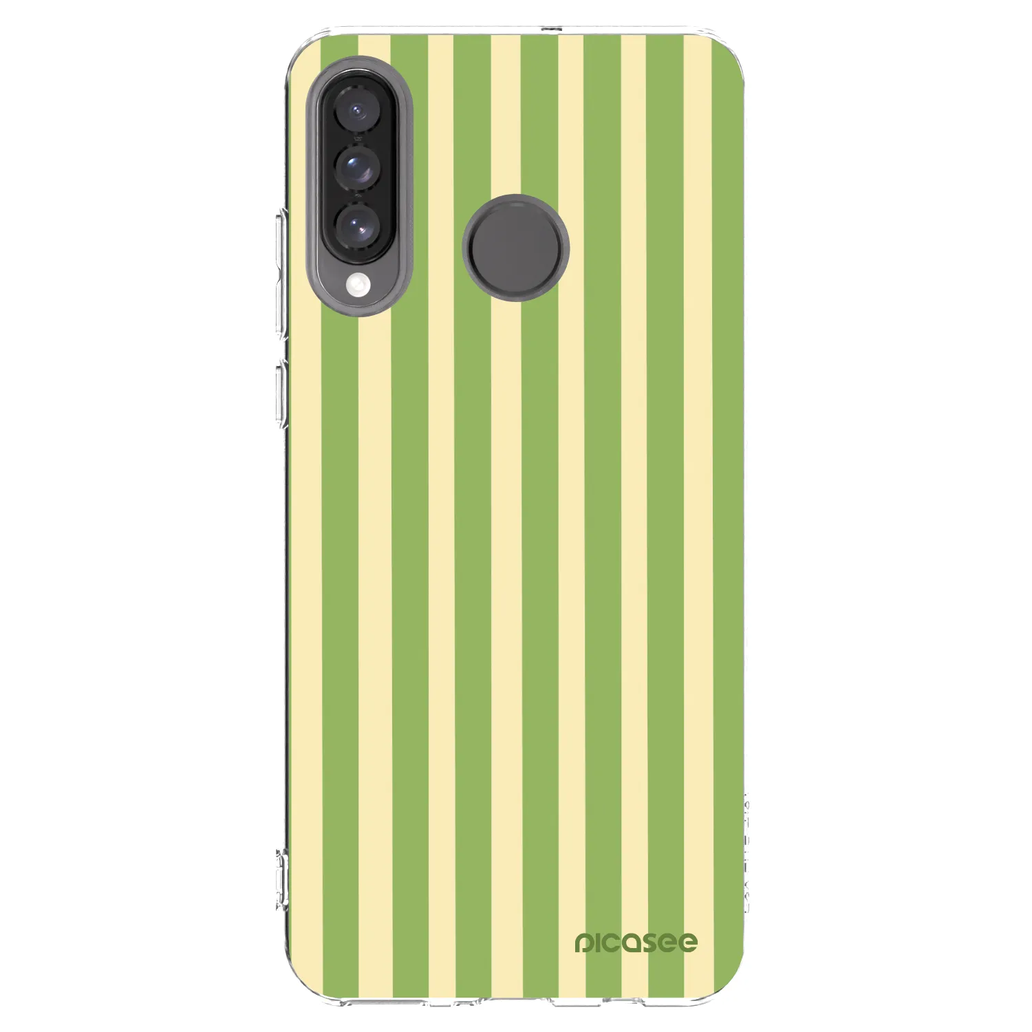 Picasee διαφανής θήκη σιλικόνης Huawei P30 Lite - Lines Matcha