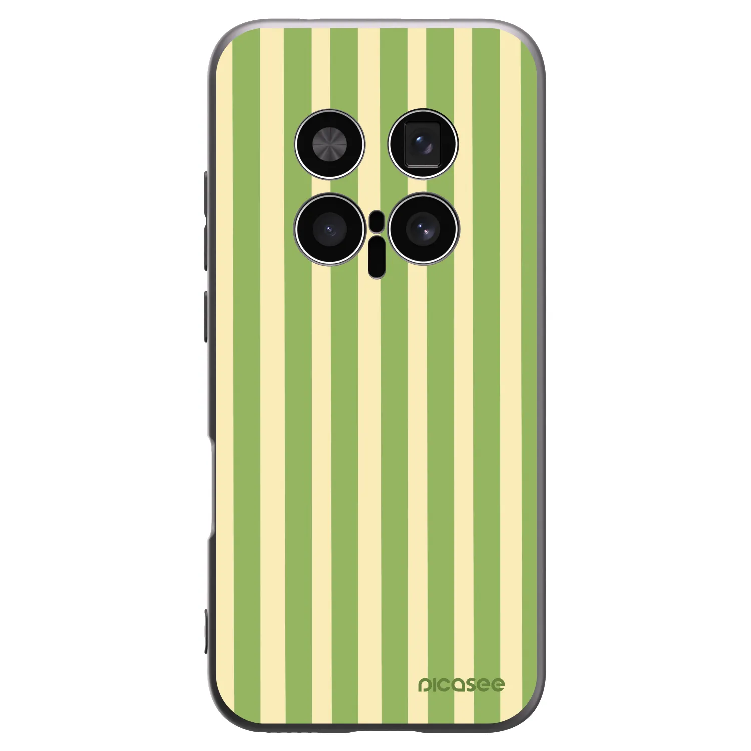 Picasee Μαύρη θήκη σιλικόνης για Honor Magic8 Pro 5G - Lines Matcha