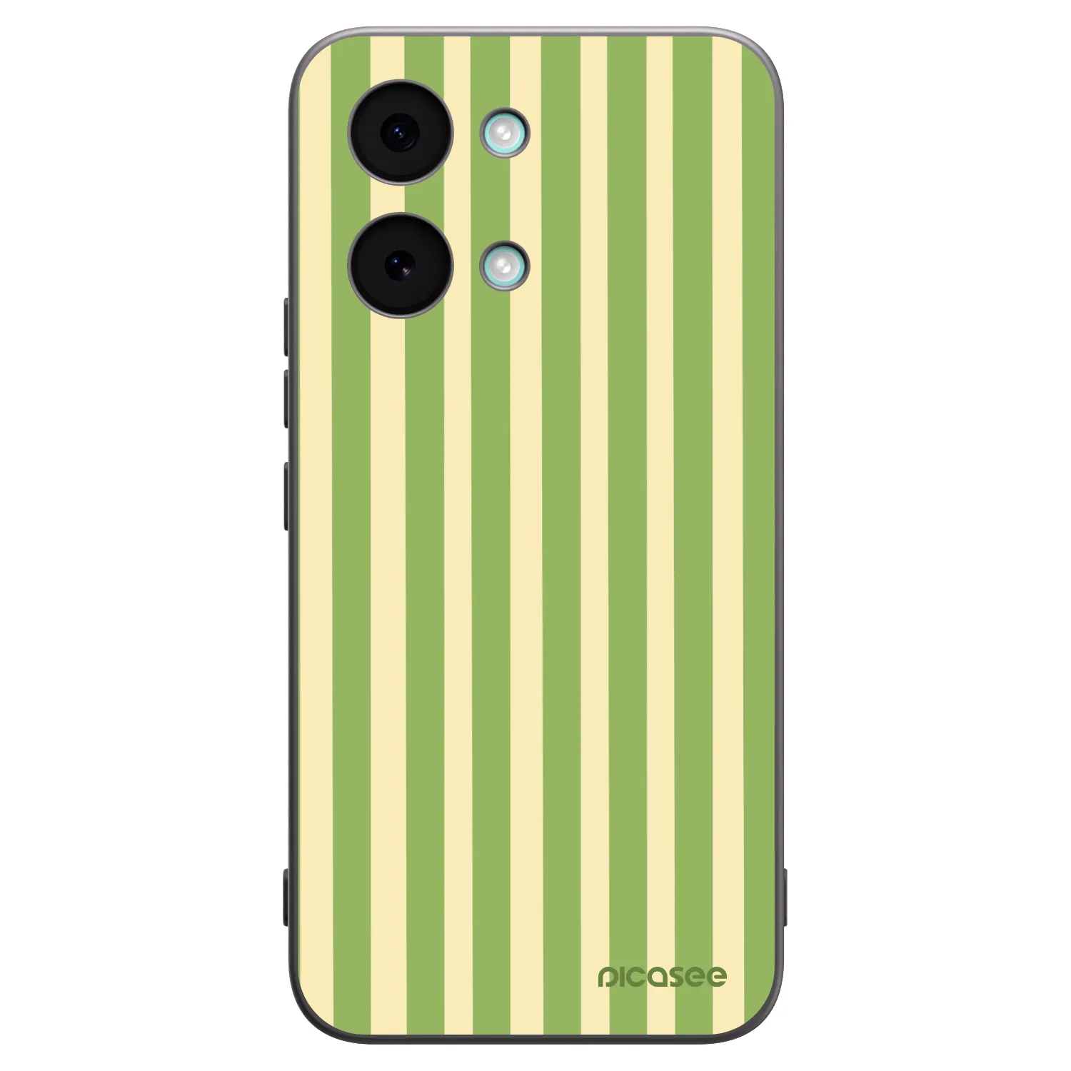 Picasee Μαύρη θήκη σιλικόνης για Xiaomi Poco X8 Pro Max - Lines Matcha