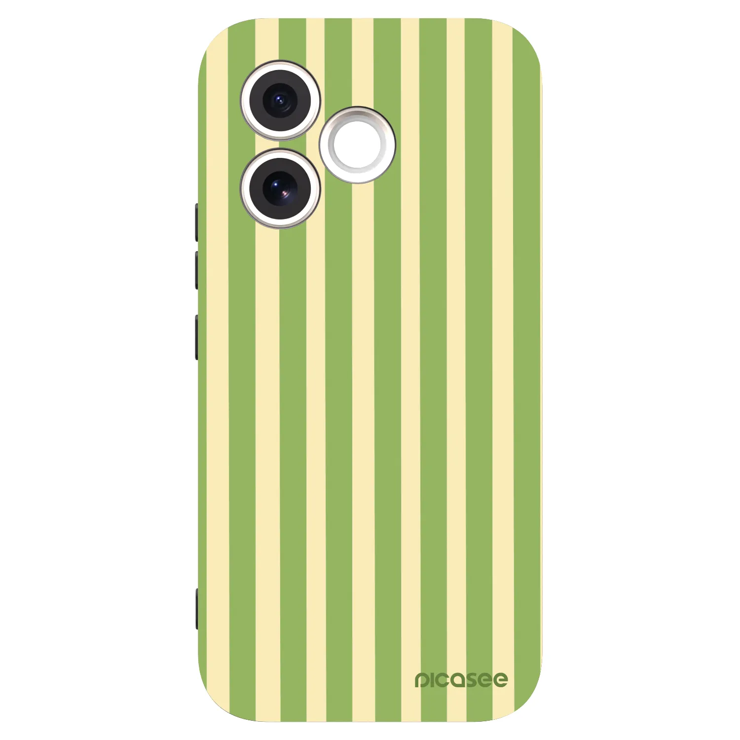 Picasee Μαύρη θήκη σιλικόνης για Honor 600 Lite - Lines Matcha